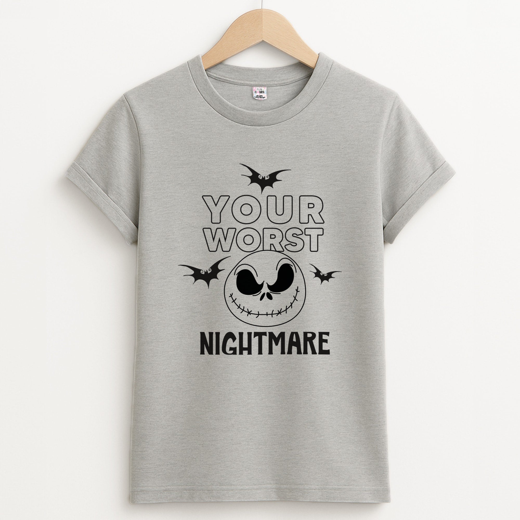 Your Worst Nightmare Purple Unisex Grey T-Shirt