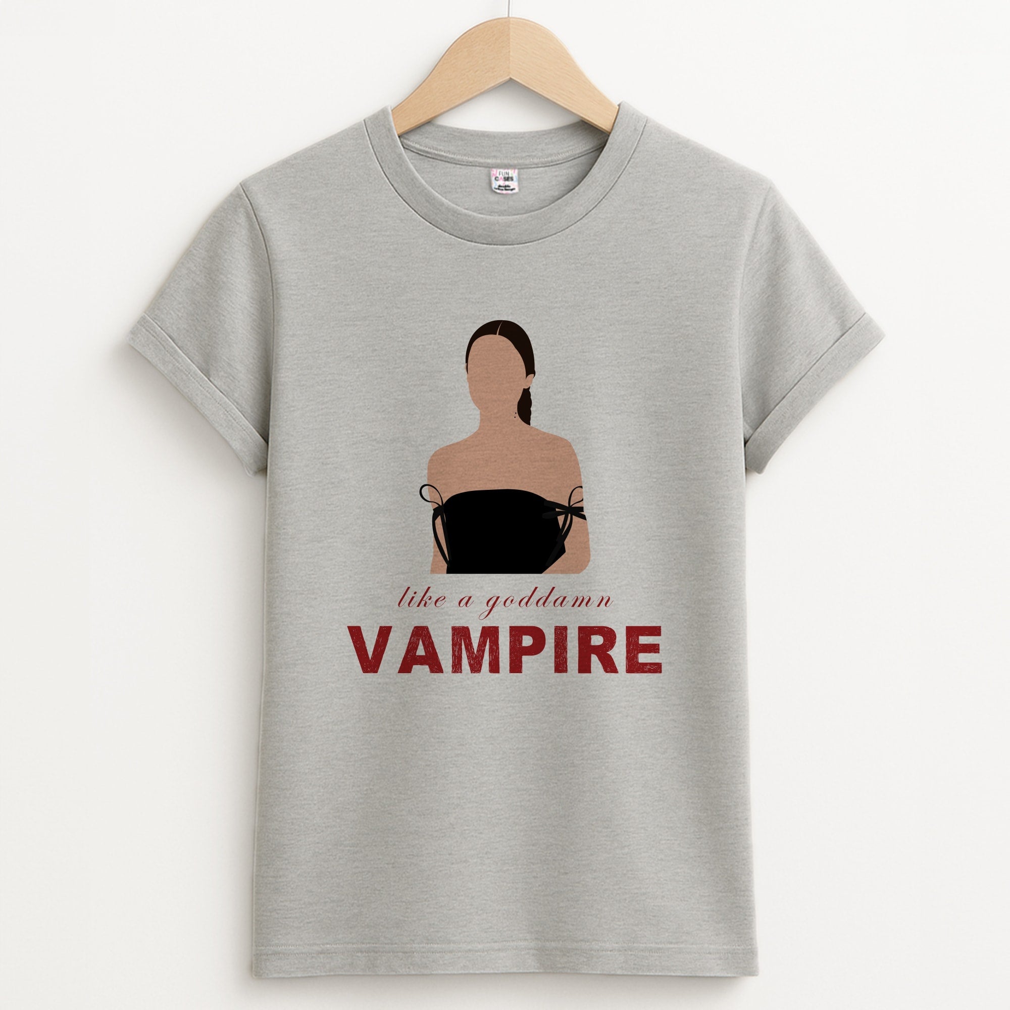 Goddamn Vampire Unisex Grey T-Shirt