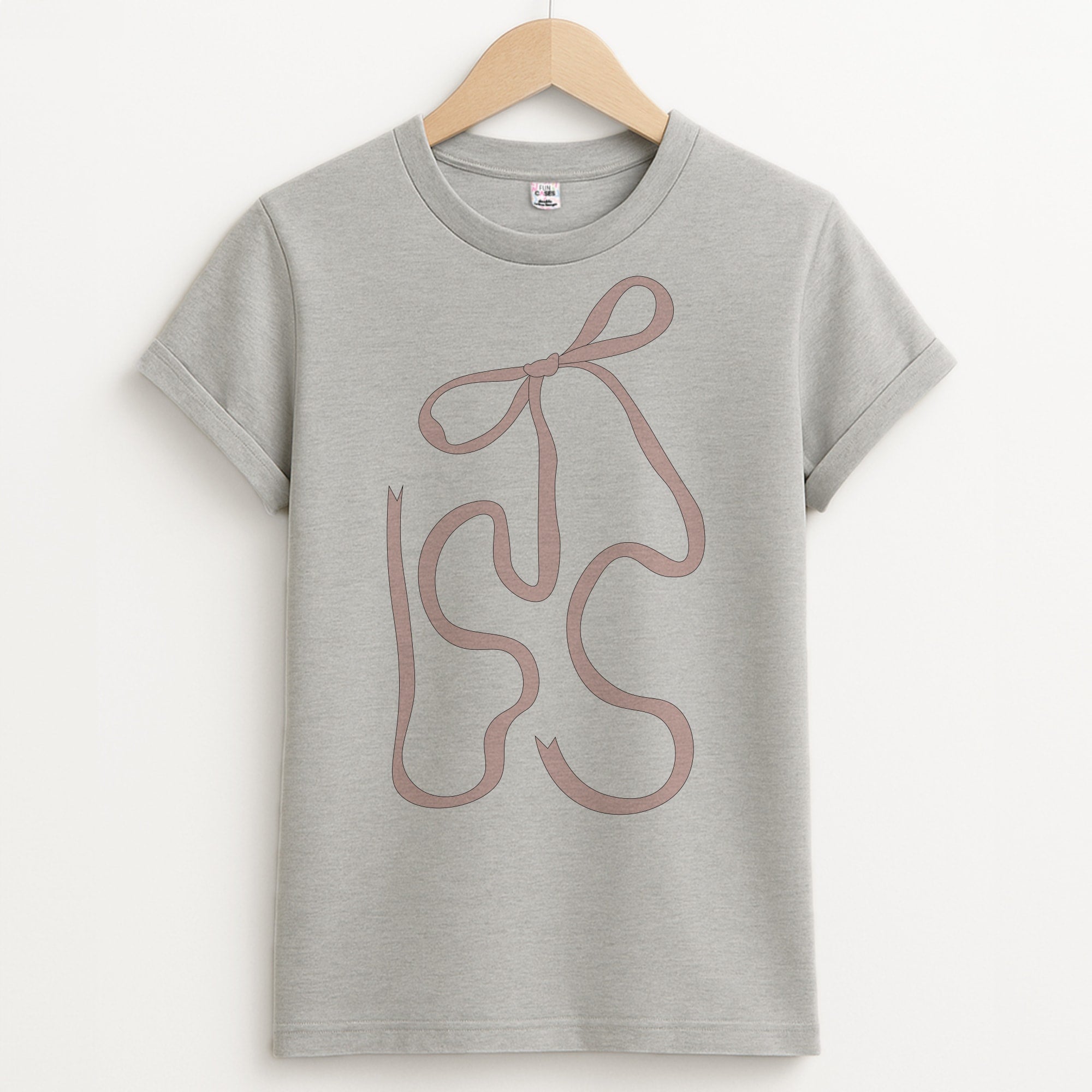 Pink Ribbon Unisex Grey T-Shirt