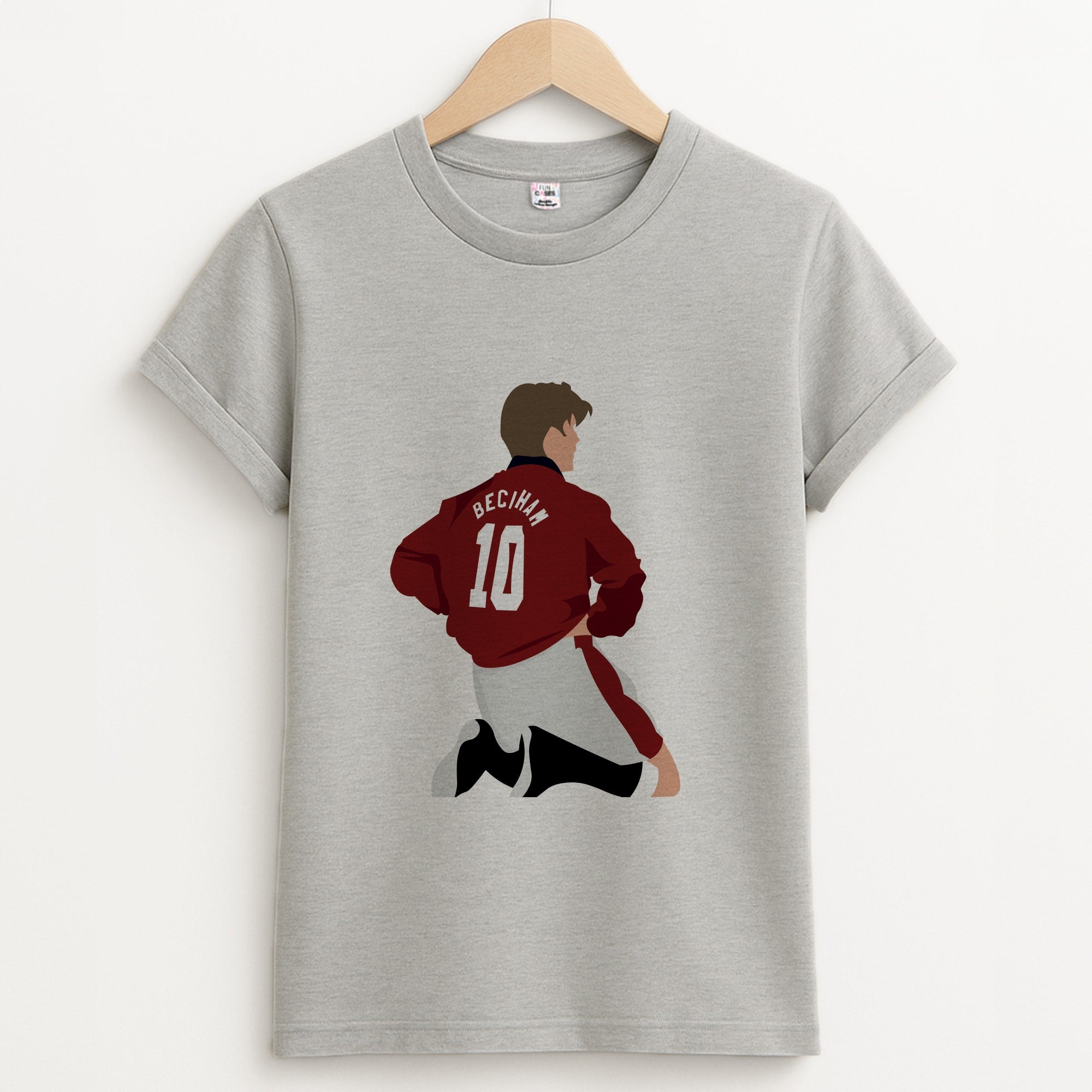 Beckham - Football Unisex Grey T-Shirt