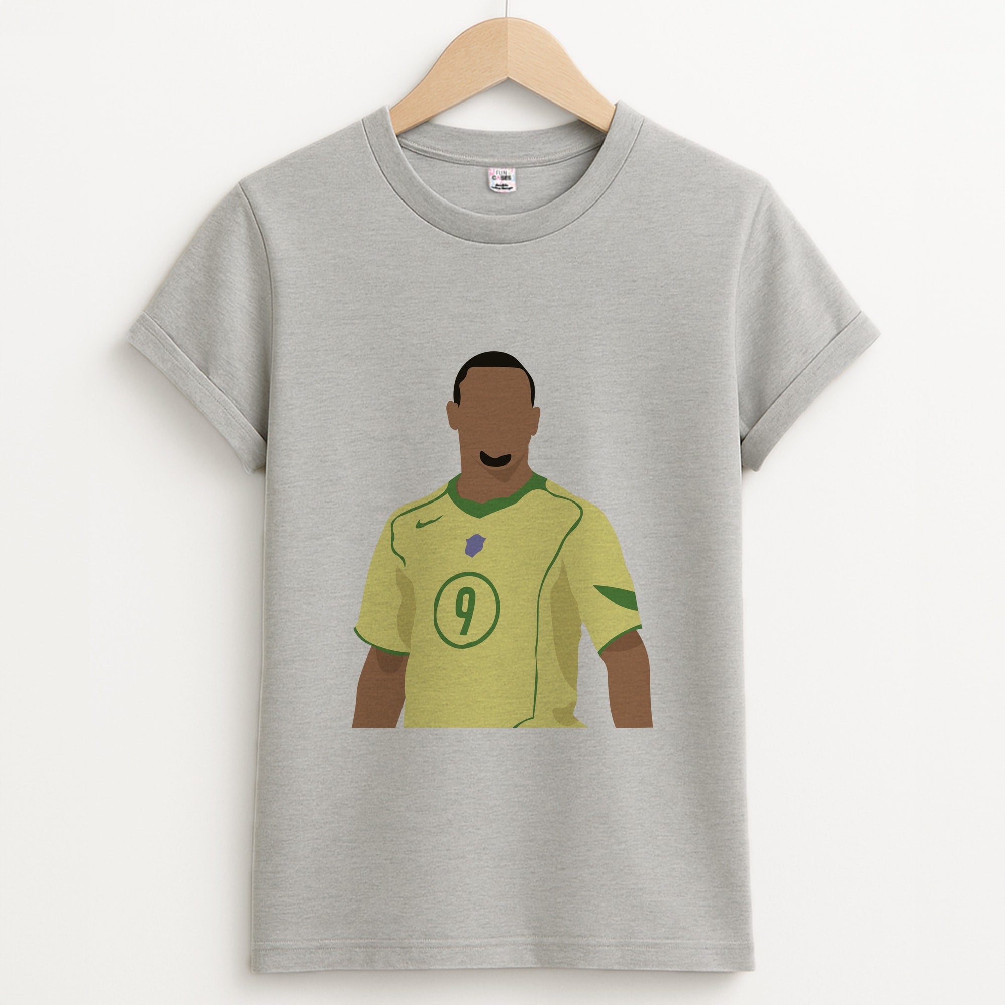 R9 Ronaldo - Football Unisex Grey T-Shirt