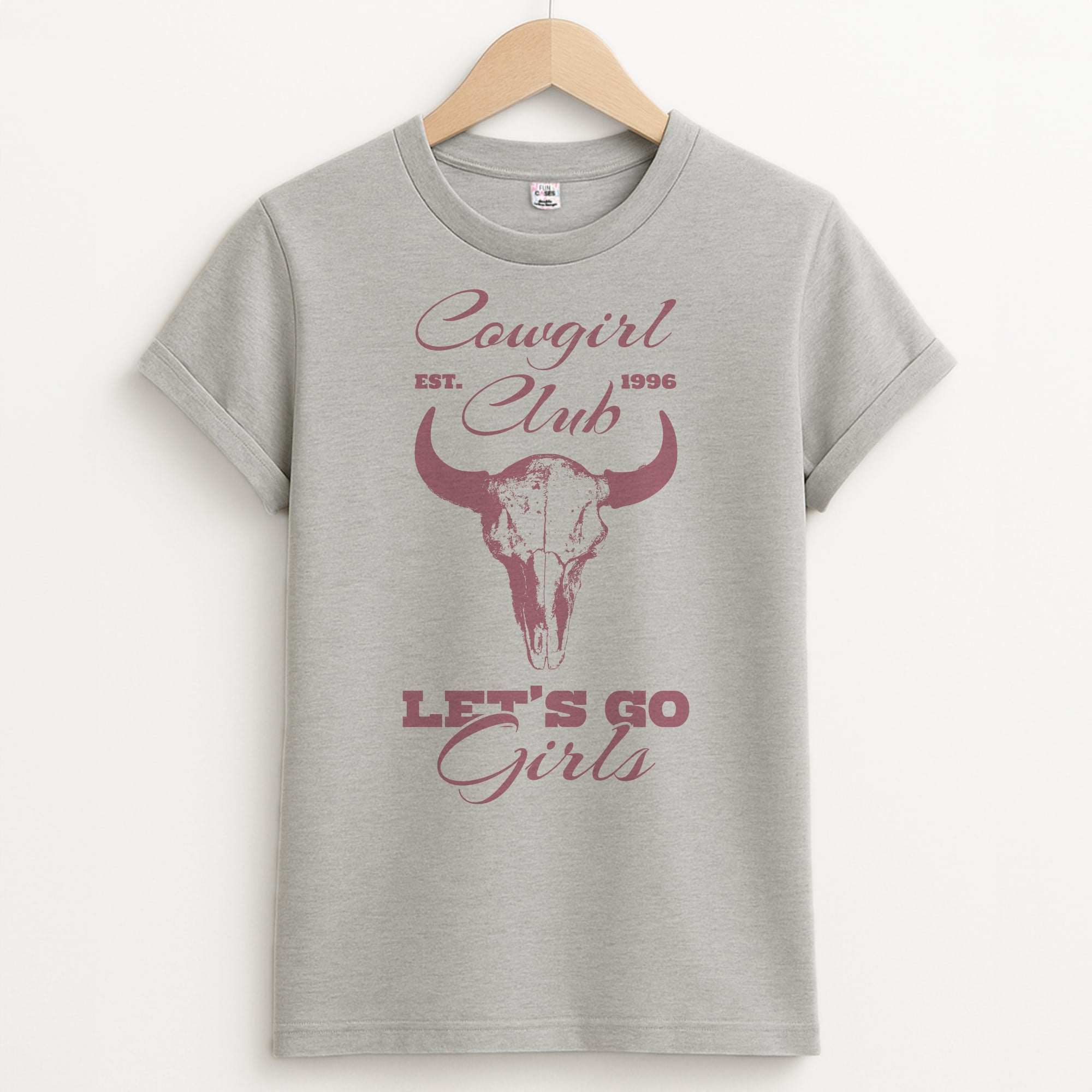 Cowgirl Club Unisex Grey T-Shirt
