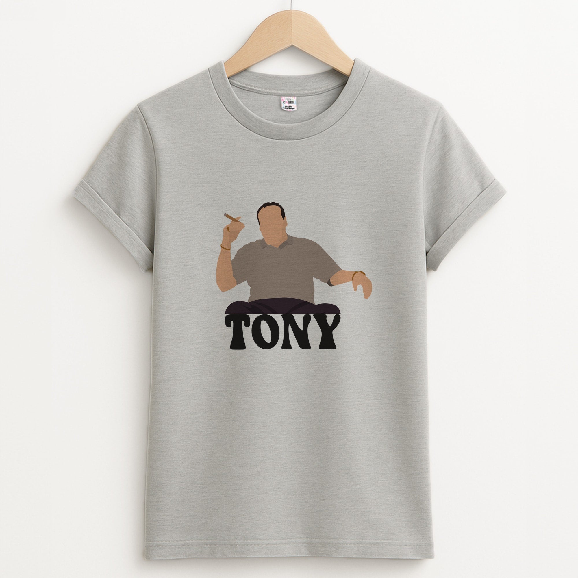 Tony Unisex Grey T-Shirt