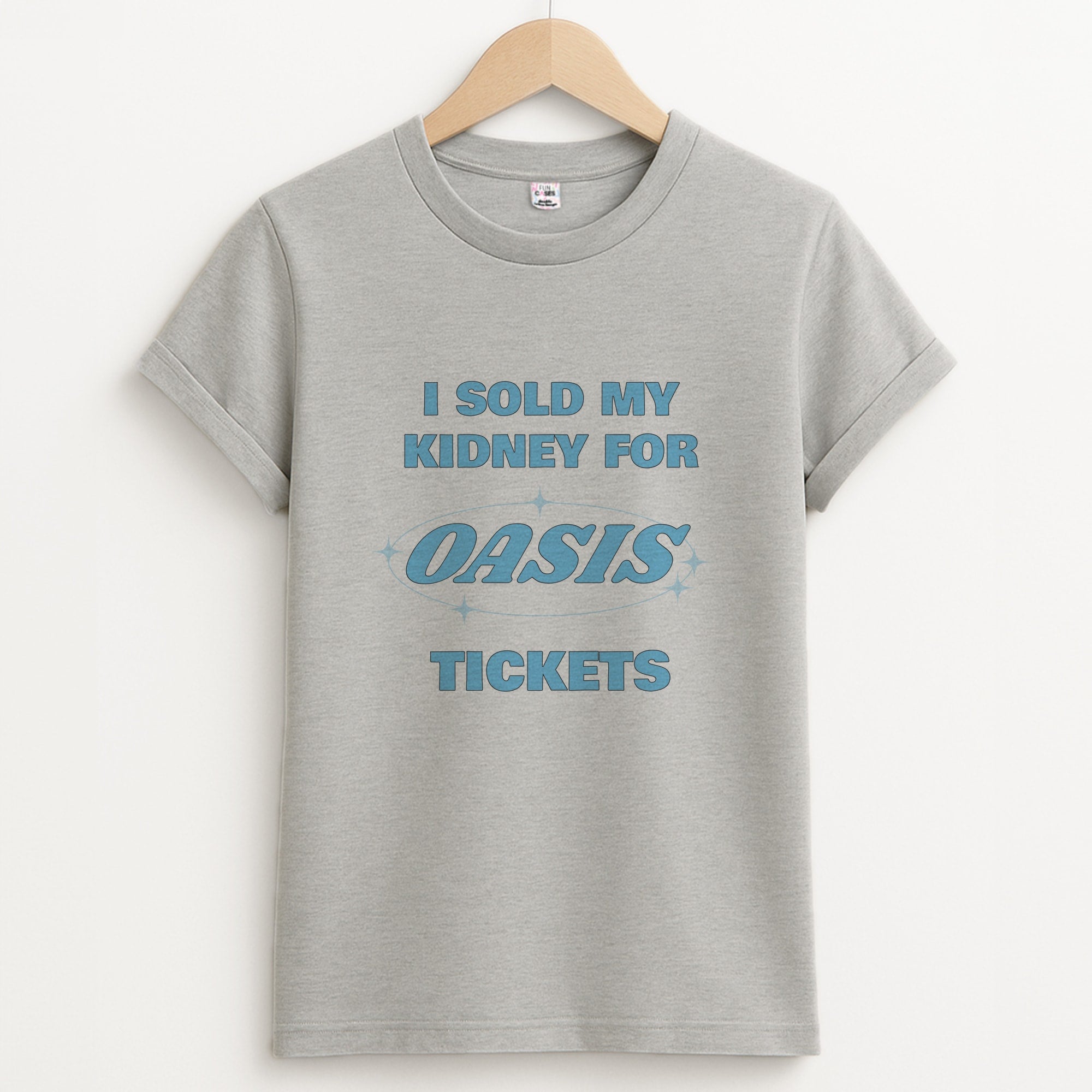 I Sold My Kidney For Tickets Unisex Grey T-Shirt