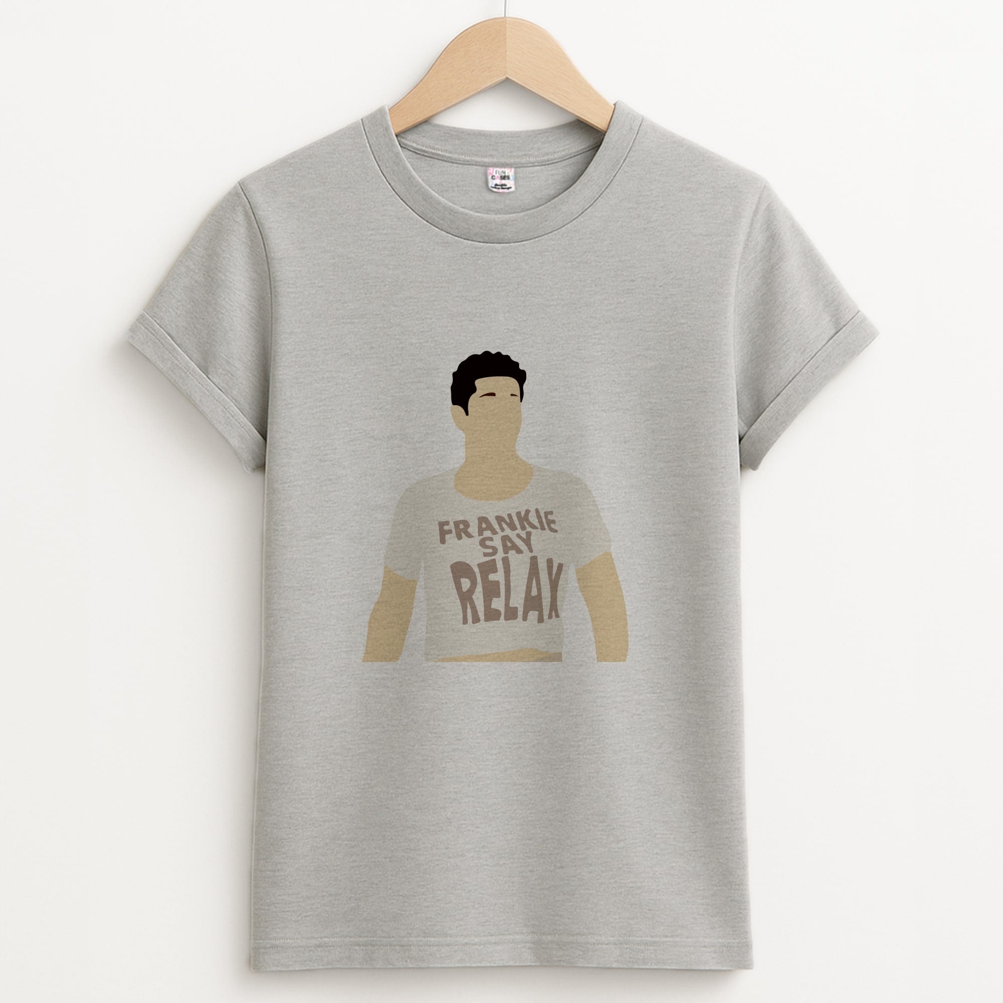 Frankie Say Relax Unisex Grey T-Shirt
