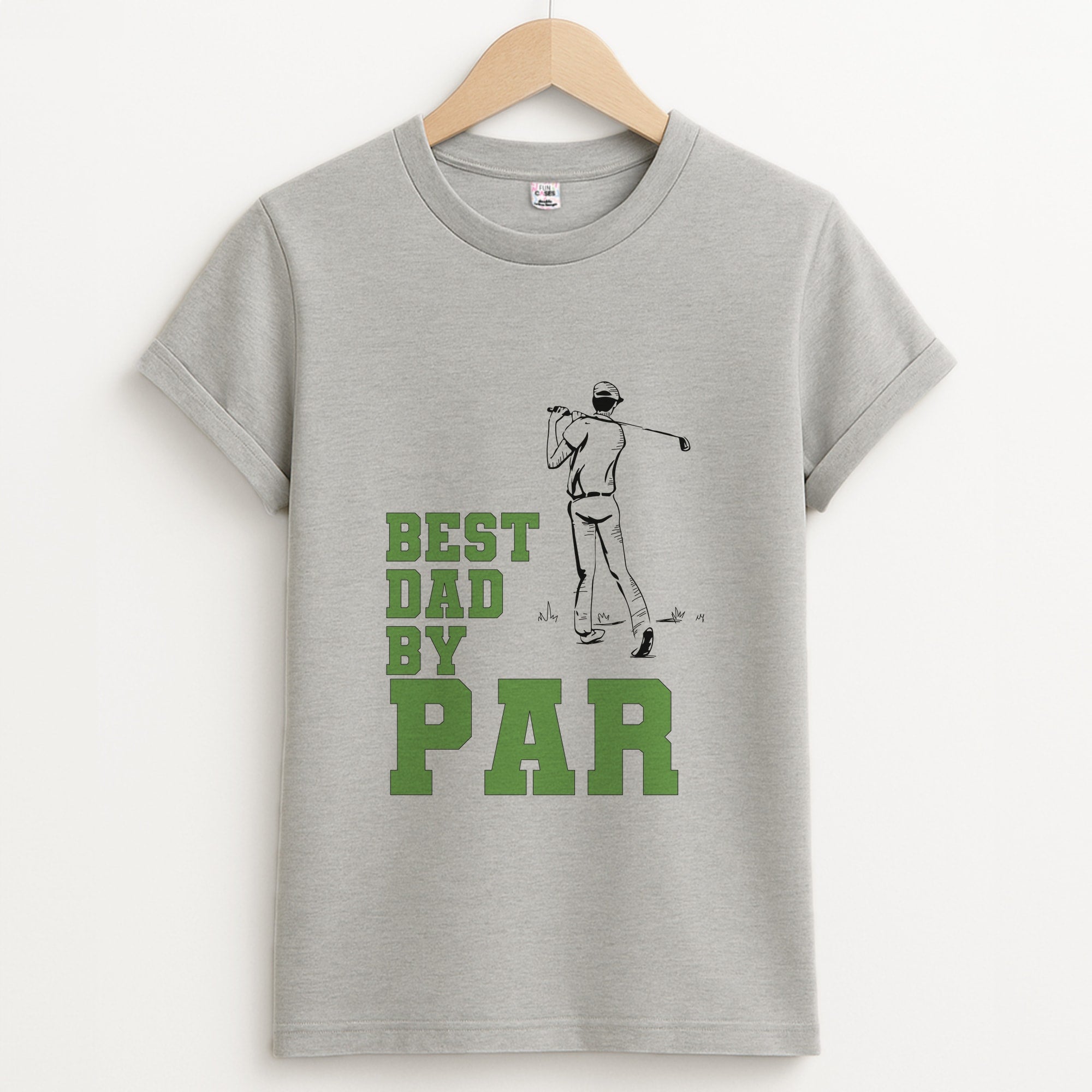 Best Dad By Par - Fathers Day Unisex Grey T-Shirt