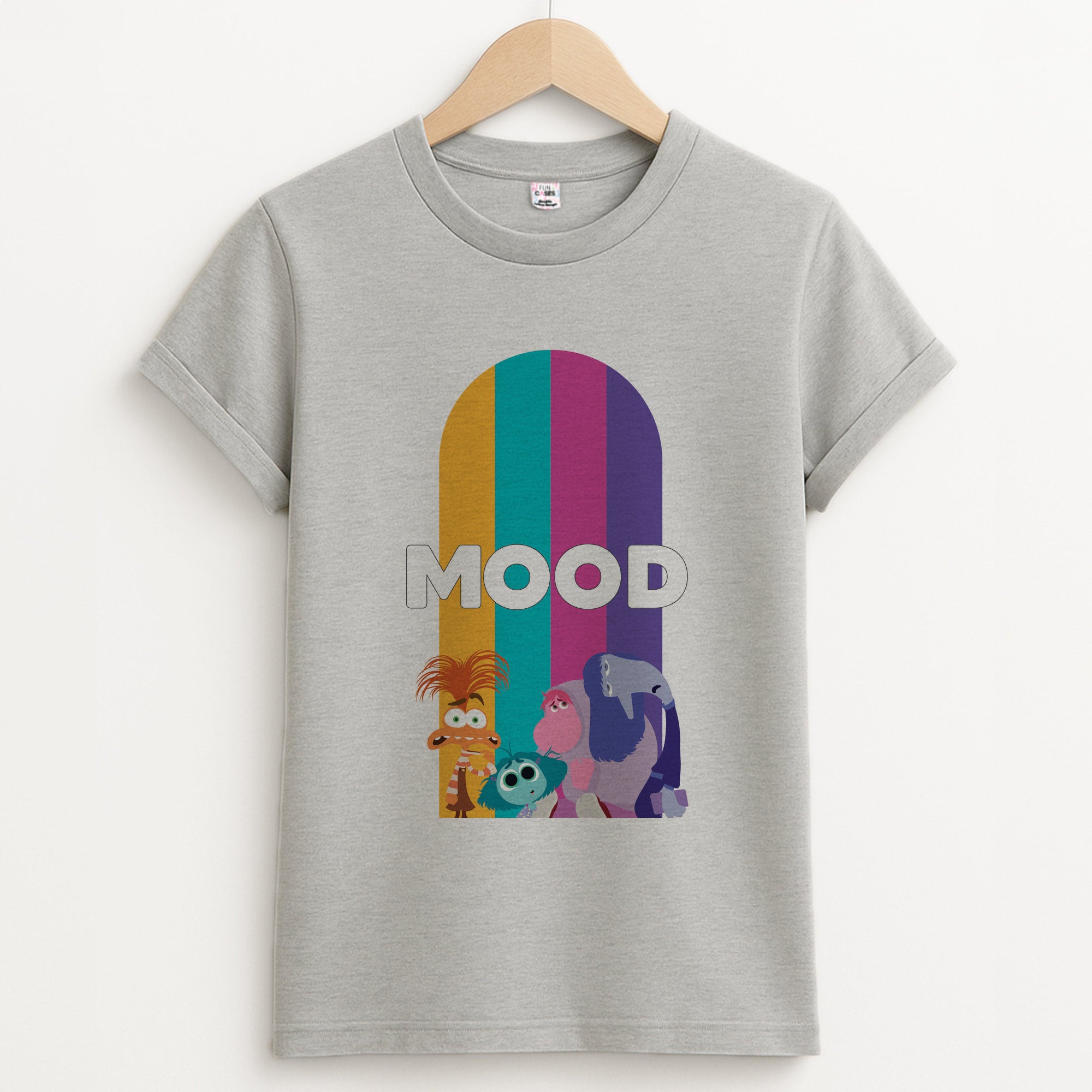 Mood - Inside Out Unisex Grey T-Shirt