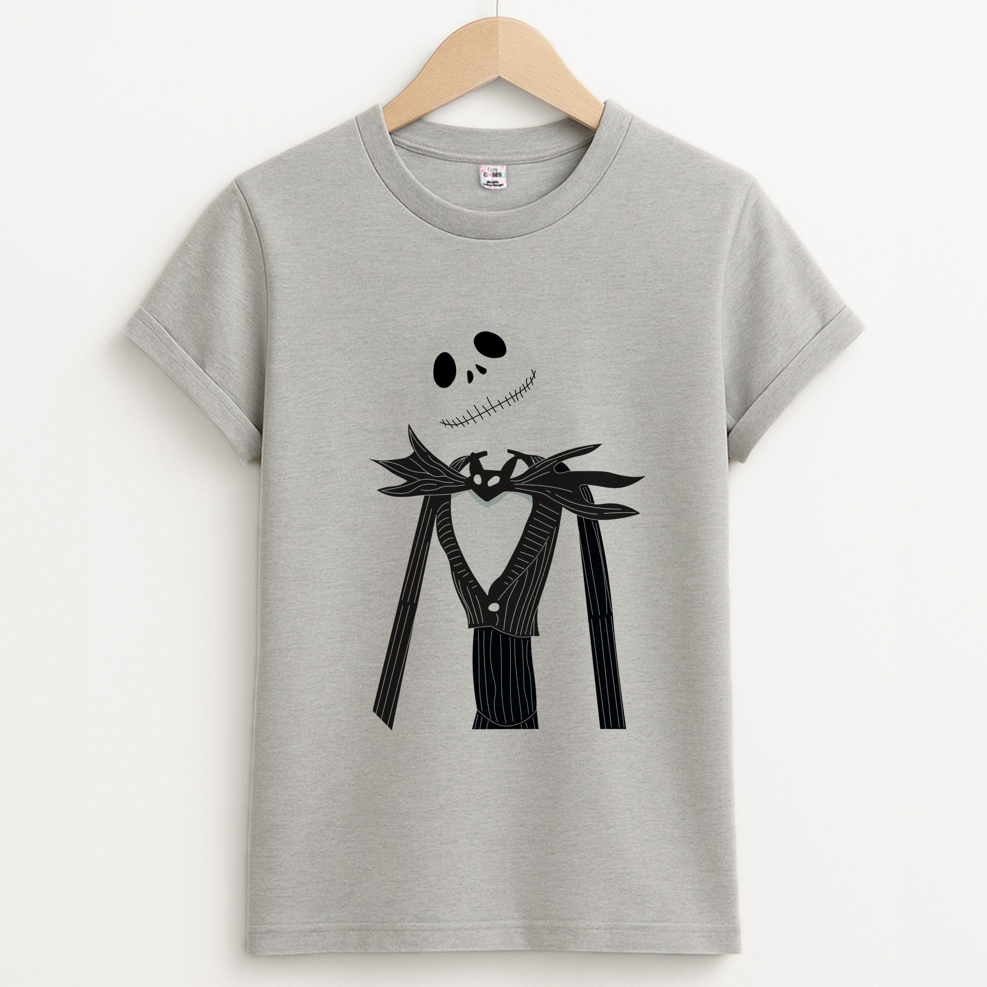 Jack Skellington Blue - TNBC Unisex Grey T-Shirt