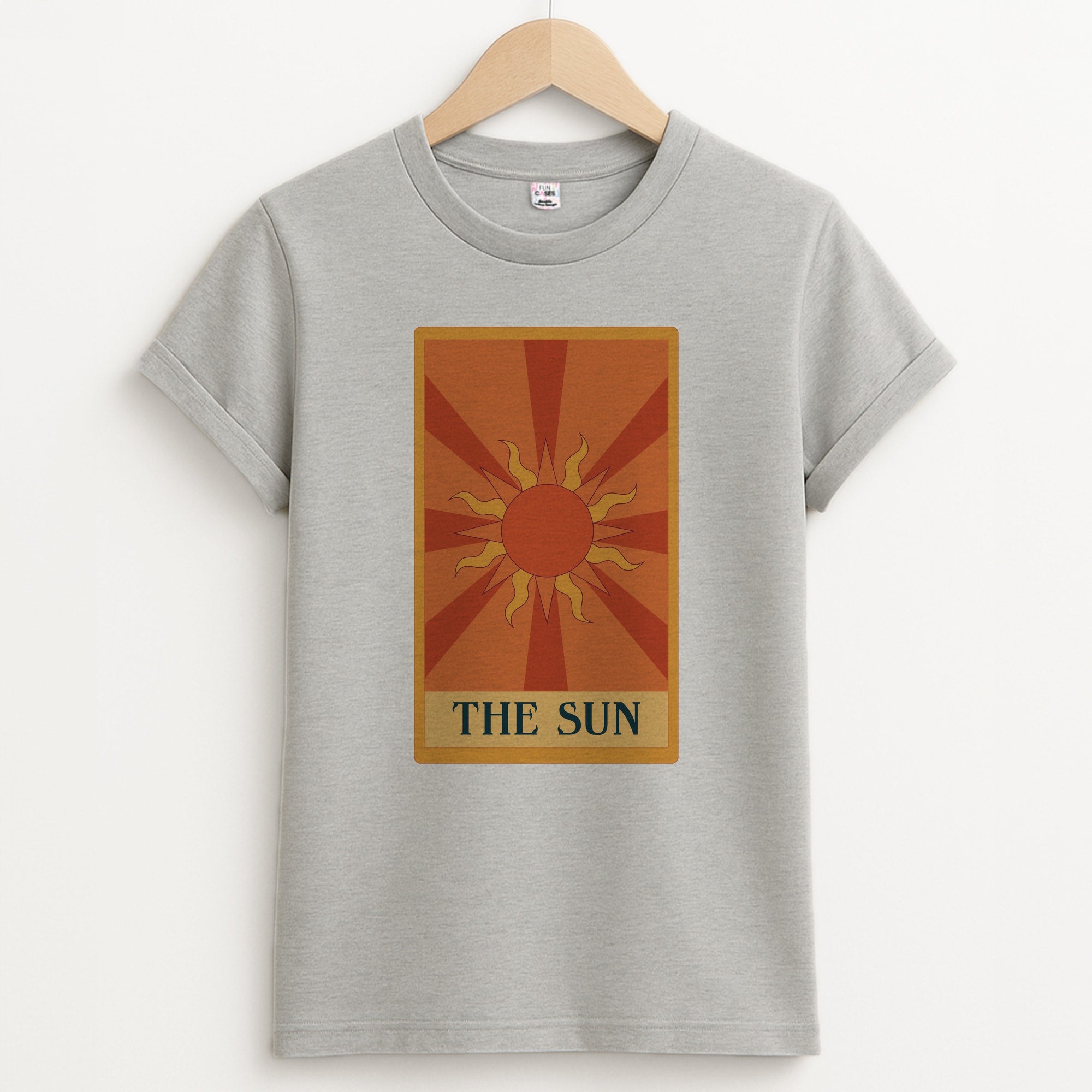 The Sun - Tarot Cards Unisex Grey T-Shirt