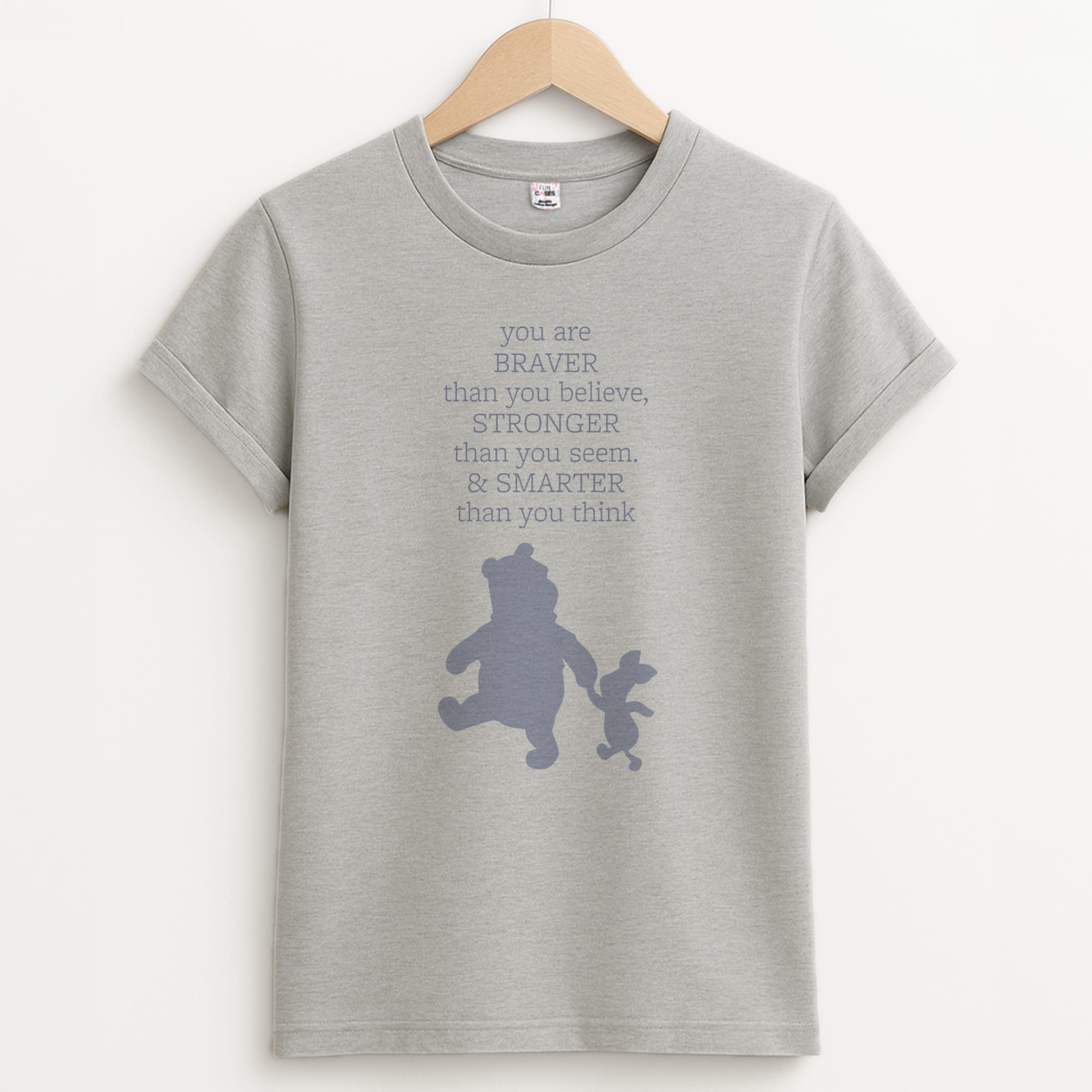 Braver, Stronger, Smarter Unisex Grey T-Shirt