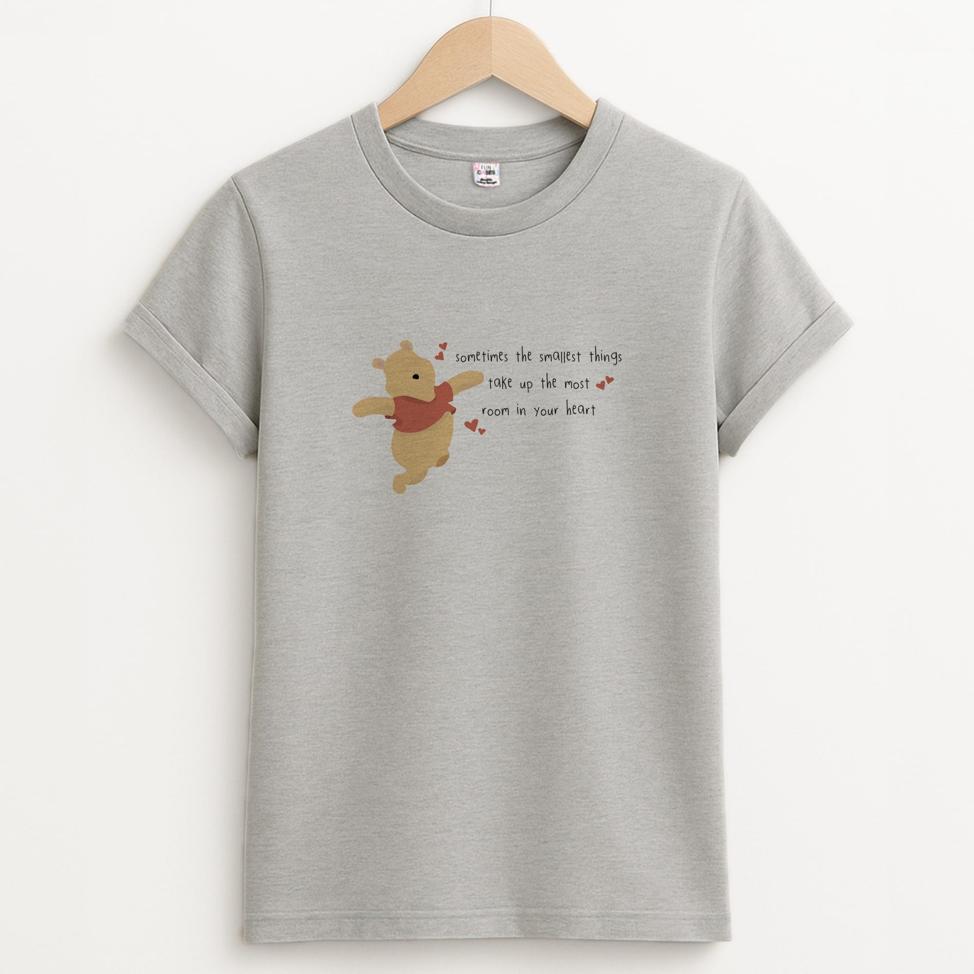 Take Up The Most Room - Winnie Unisex Grey T-Shirt