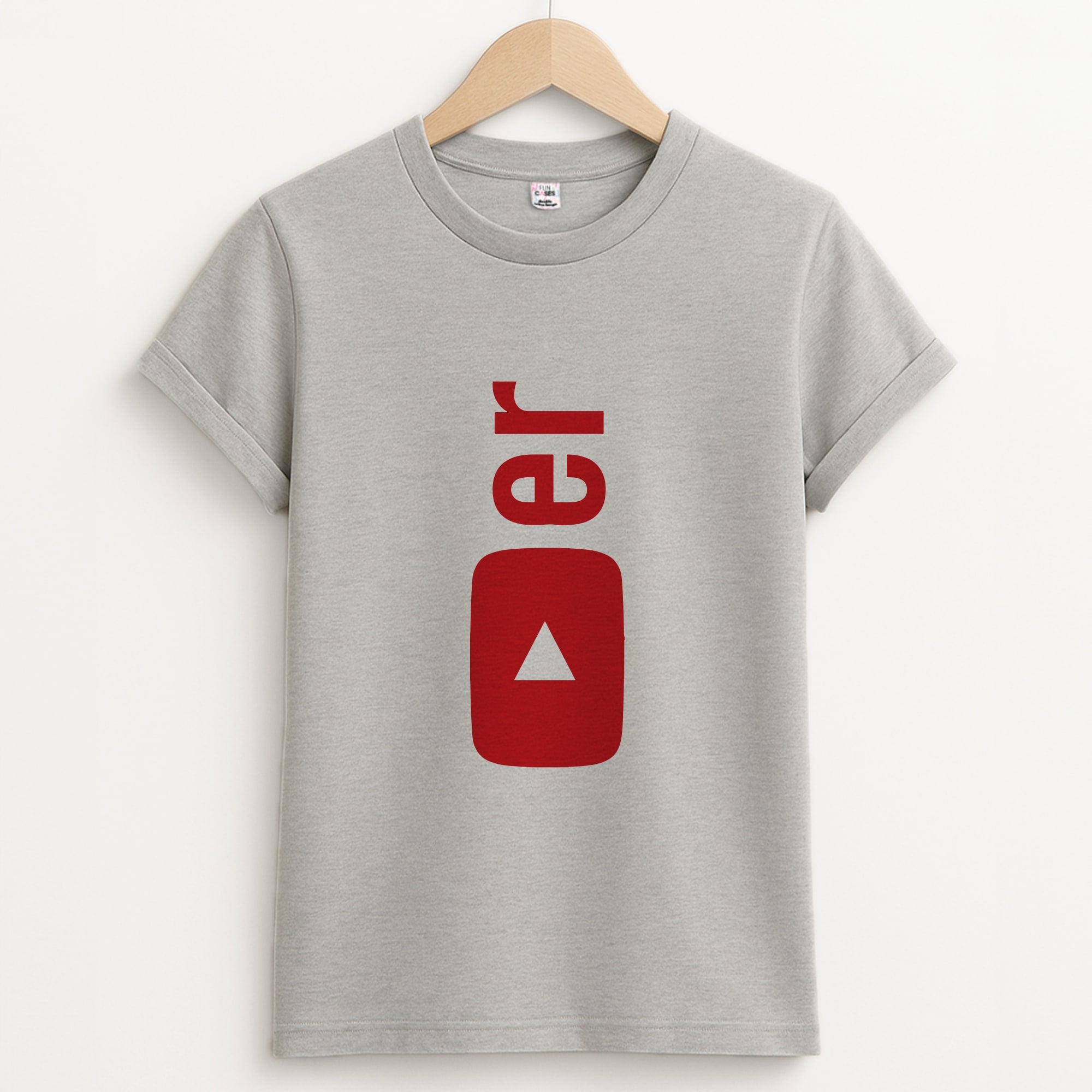 YouTuber Unisex Grey T-Shirt