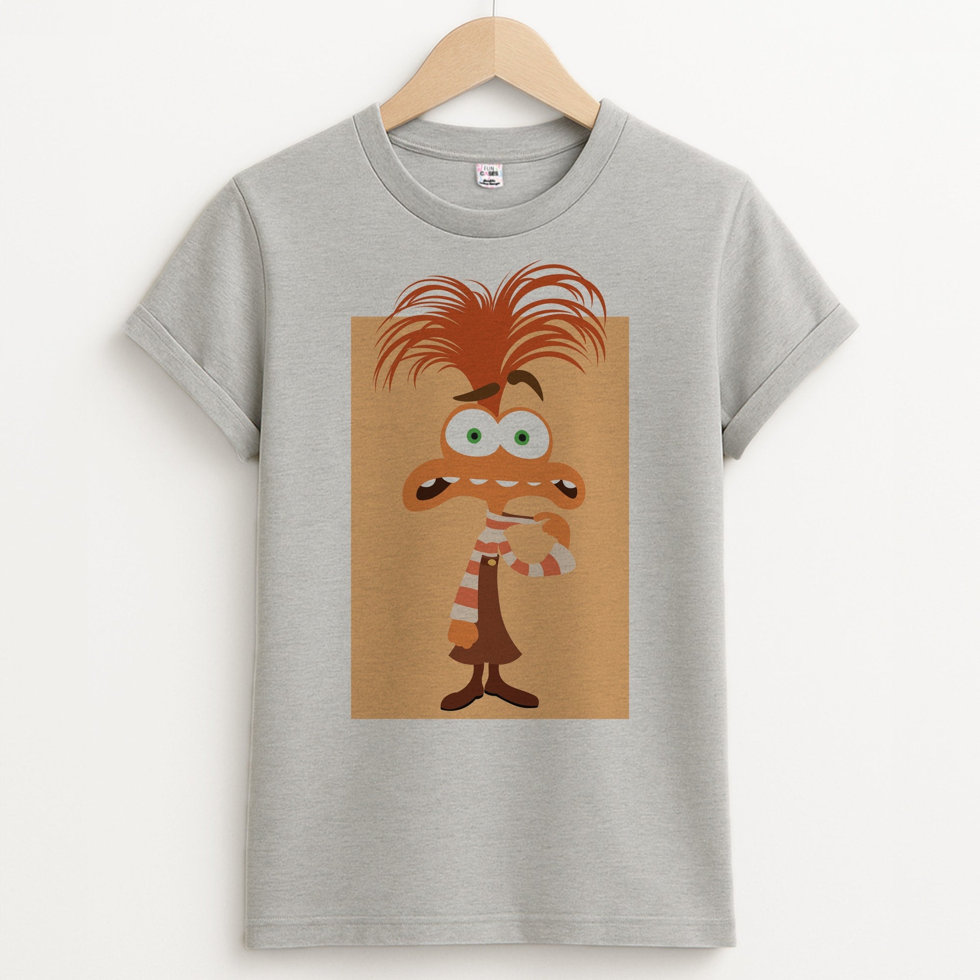 Anxiety - Inside Out Unisex Grey T-Shirt