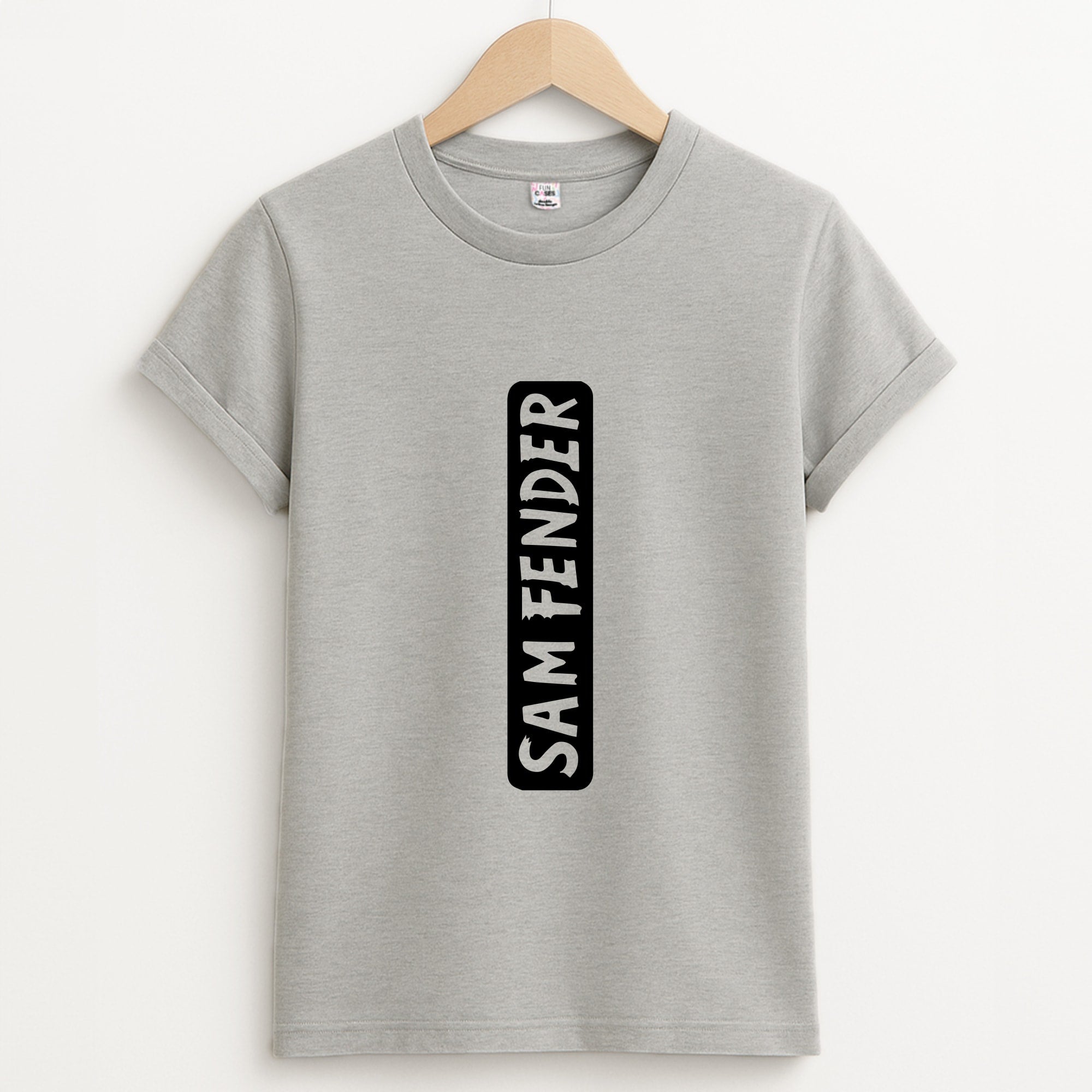 Fender Vertical Unisex Grey T-Shirt