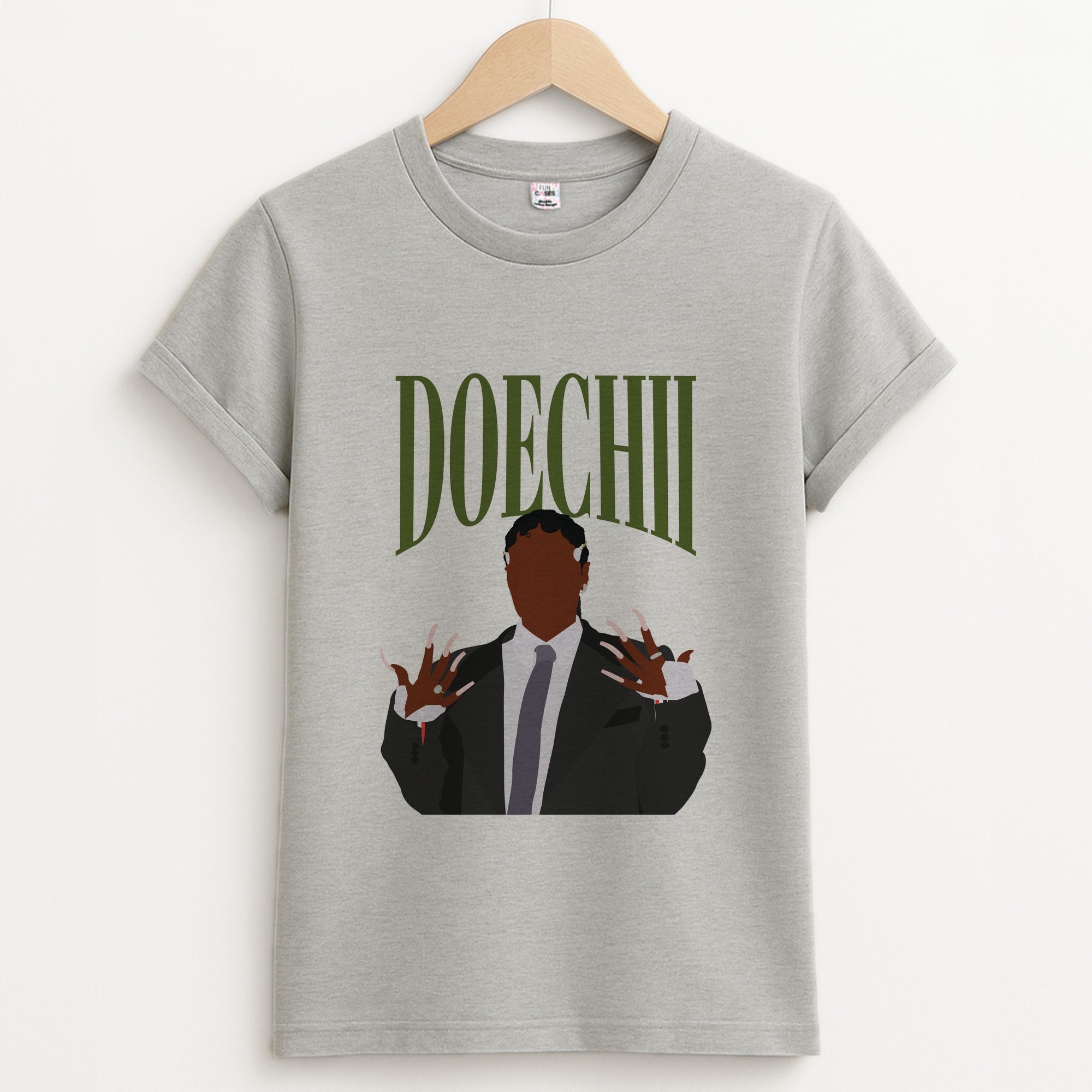 Rapper In Suit Unisex Grey T-Shirt