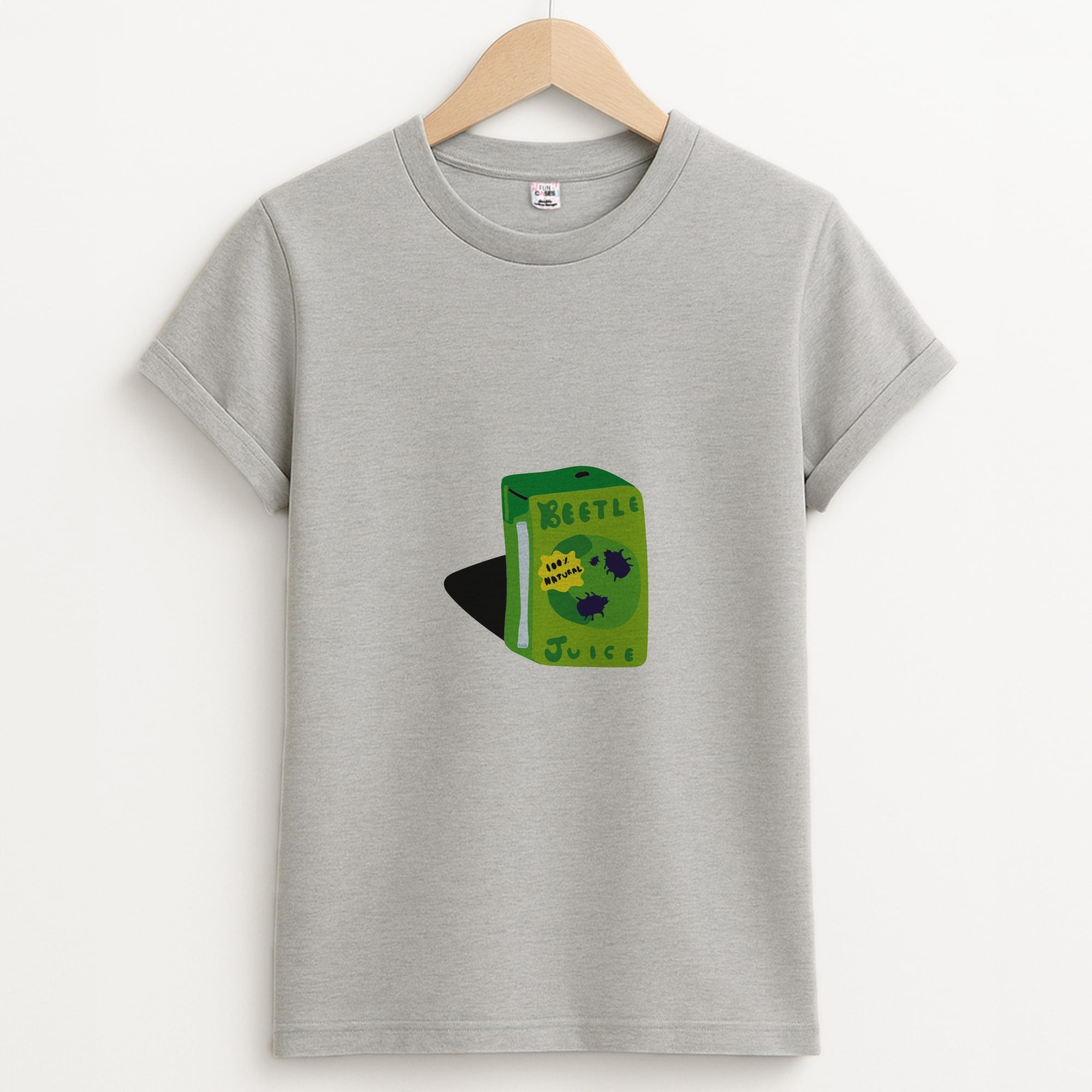 Juice - Beetle Halloween Unisex Grey T-Shirt