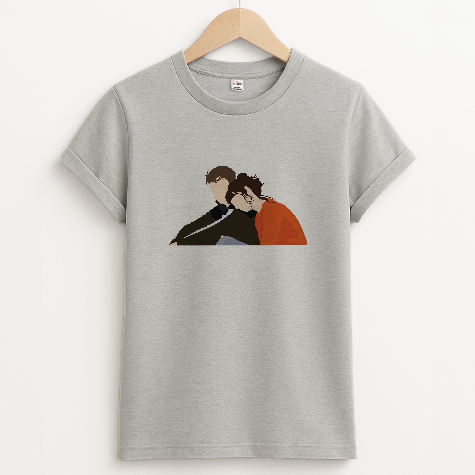 Marianne Resting On Connell Unisex Grey T-Shirt