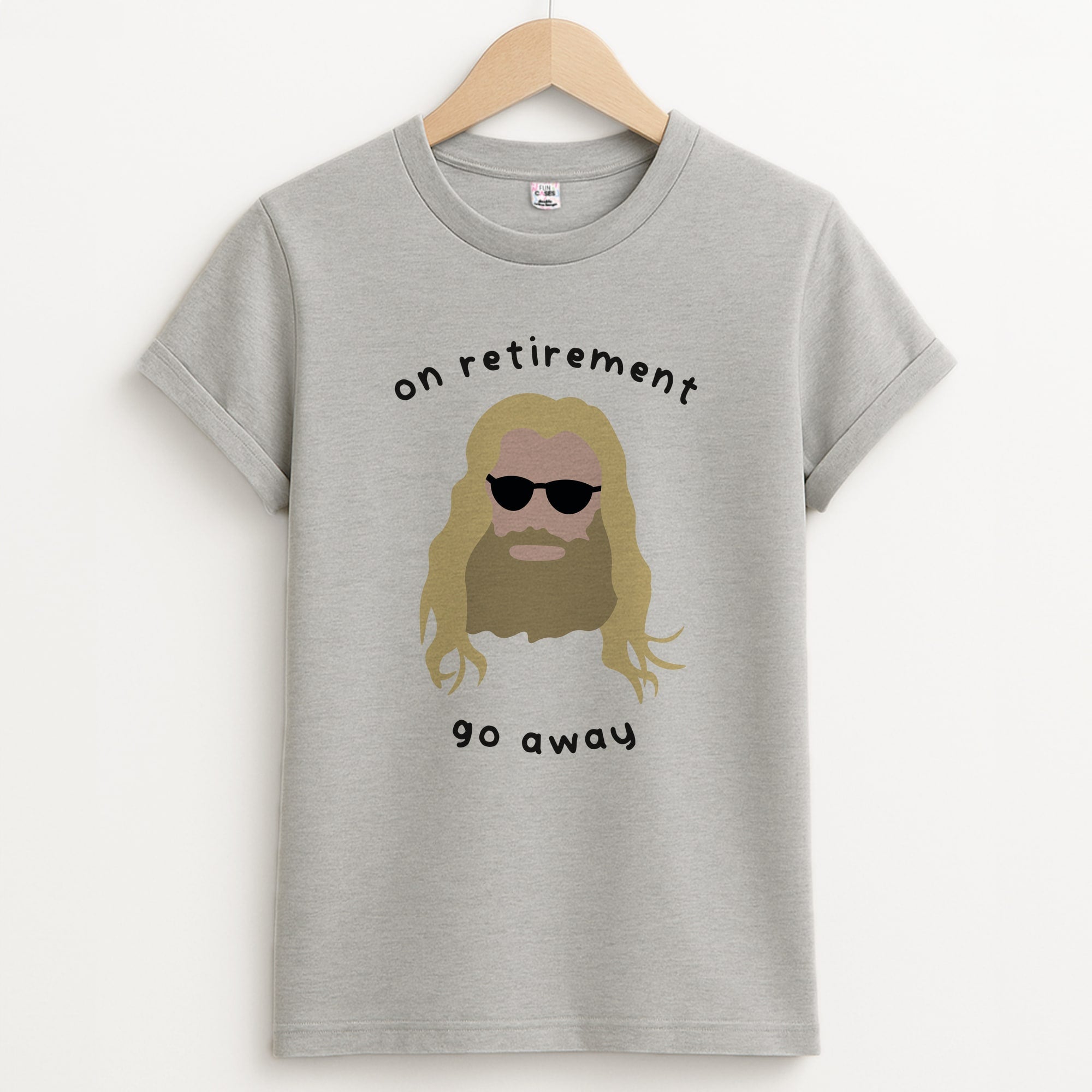 On Retirement Unisex Grey T-Shirt