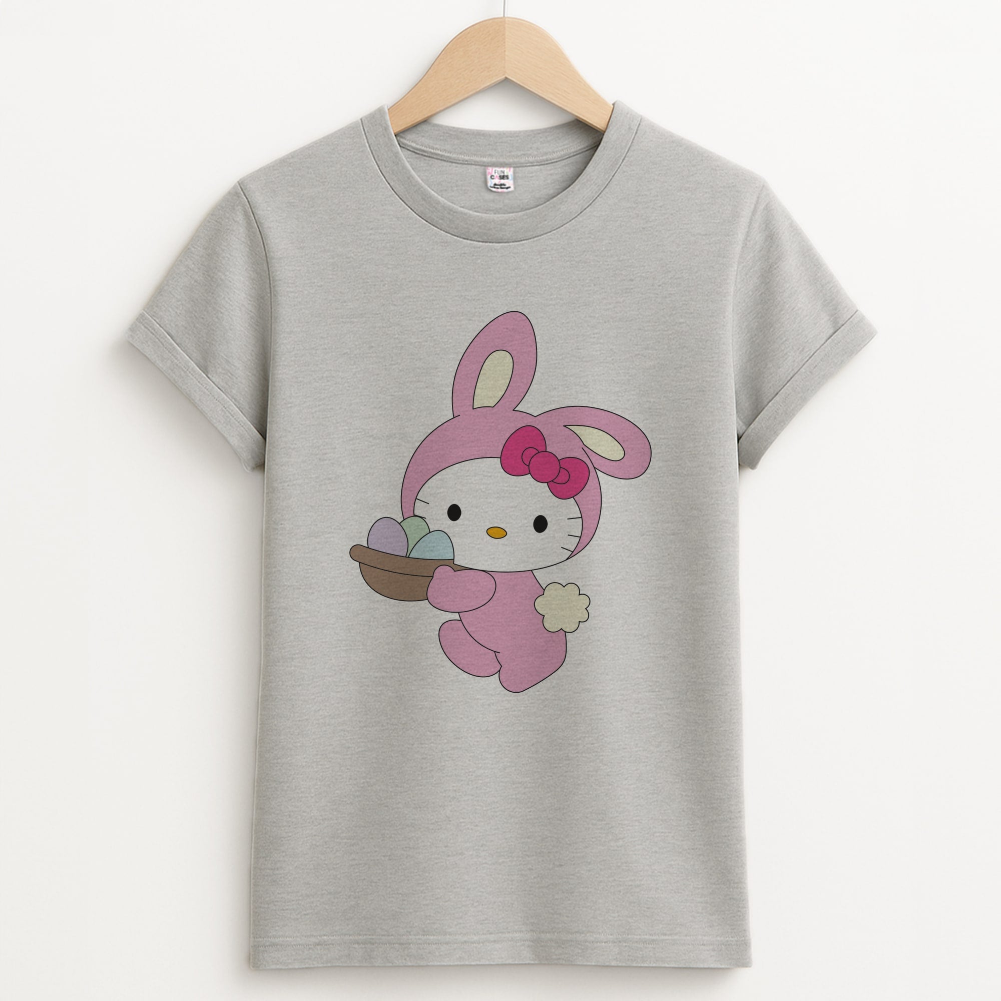Cute Bunny 2025 Unisex Grey T-Shirt