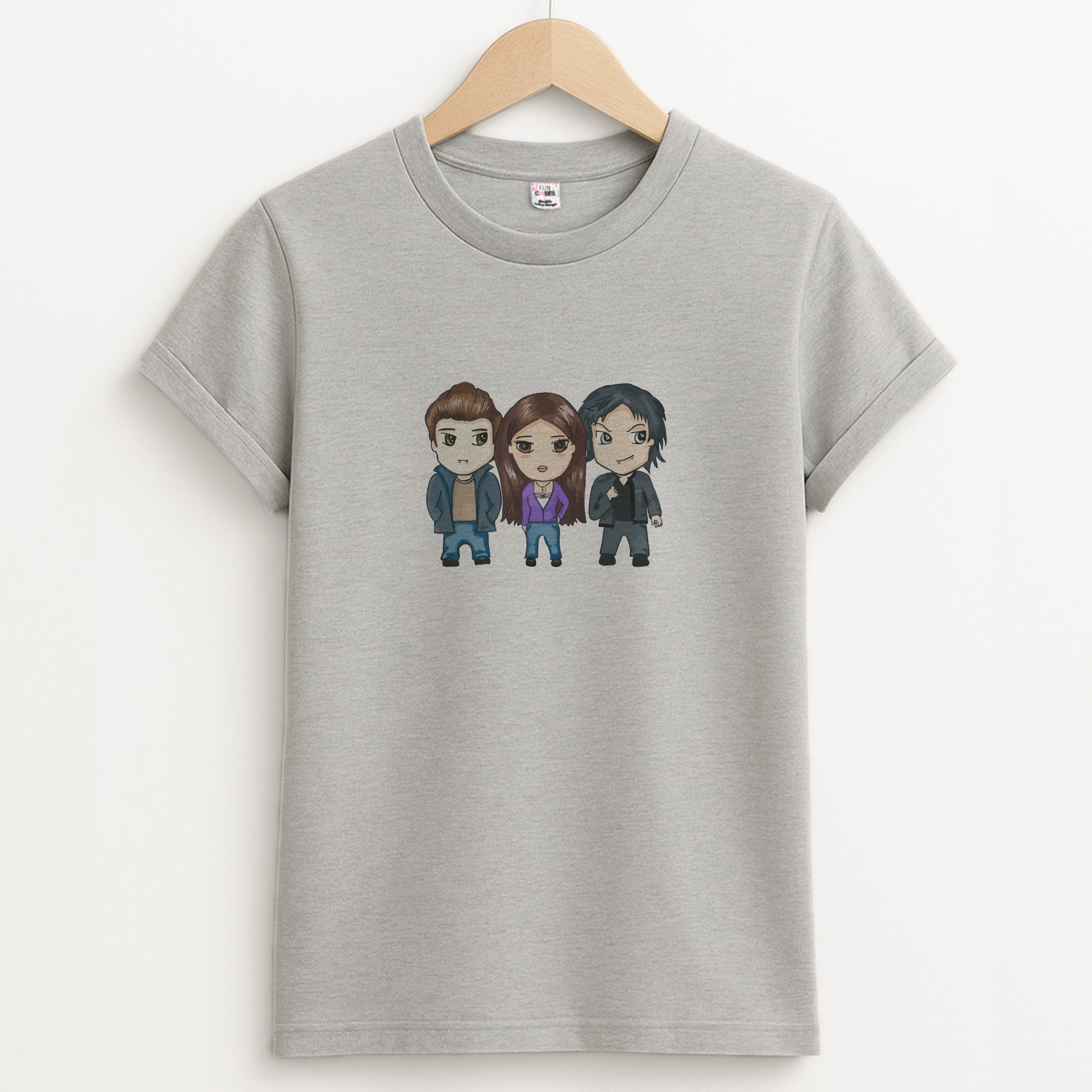 VPD Cartoon Unisex Grey T-Shirt