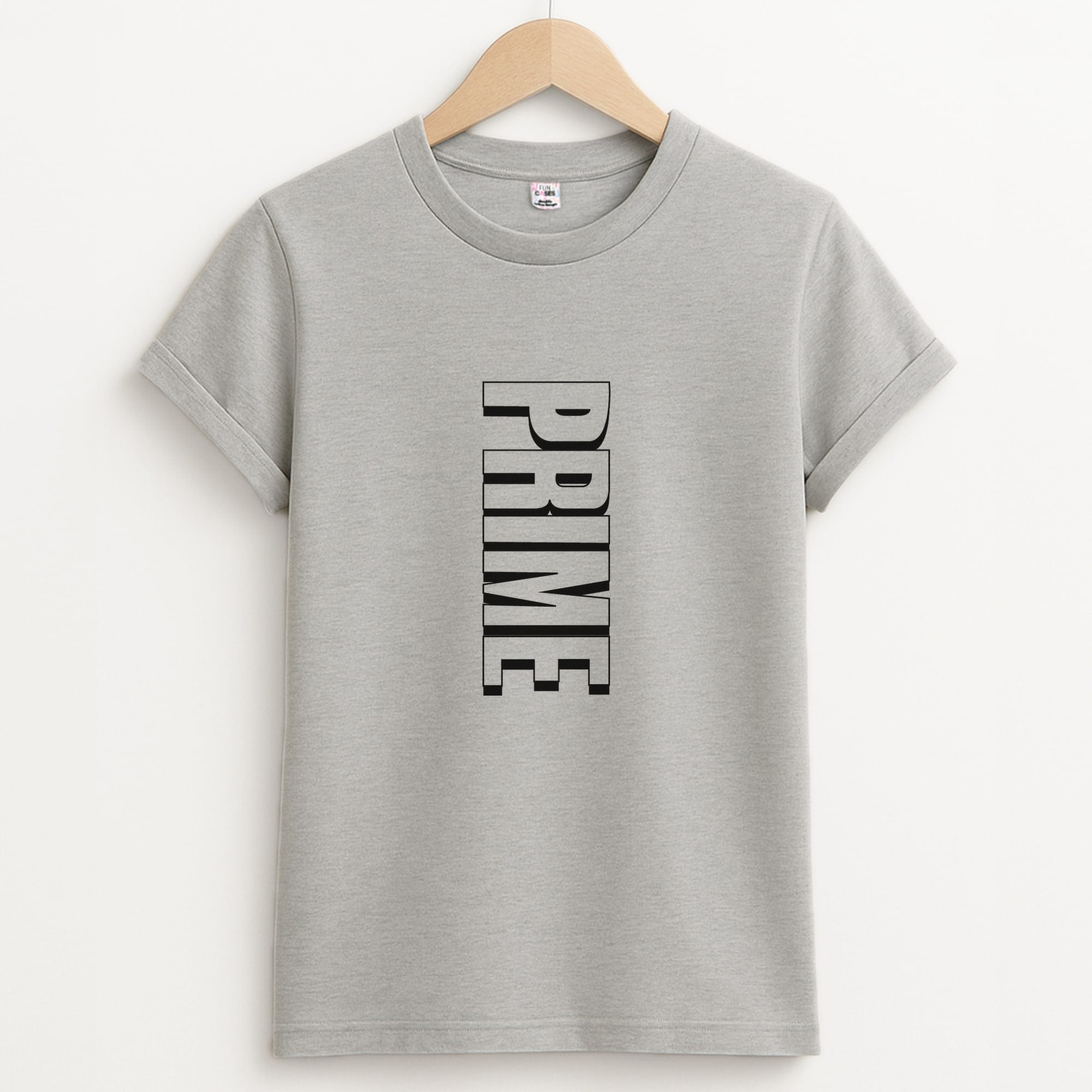 Prime - Red Unisex Grey T-Shirt