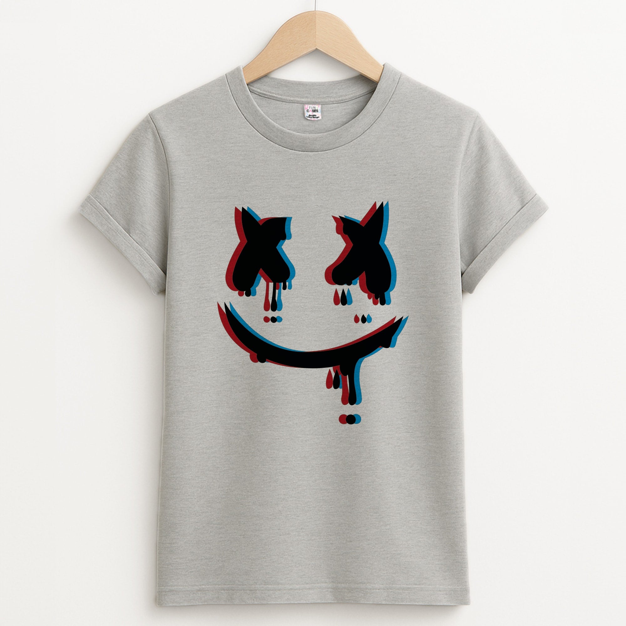 Blue Blur - White Helmet DJ Unisex Grey T-Shirt
