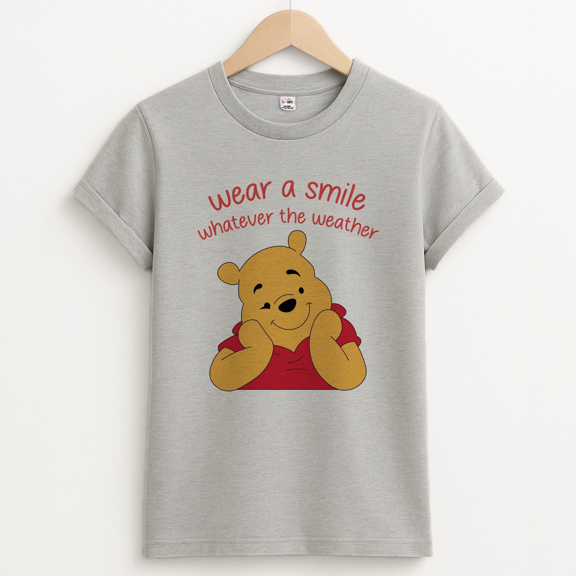 Wear A Smile Whatever The Weather Unisex Grey T-Shirt