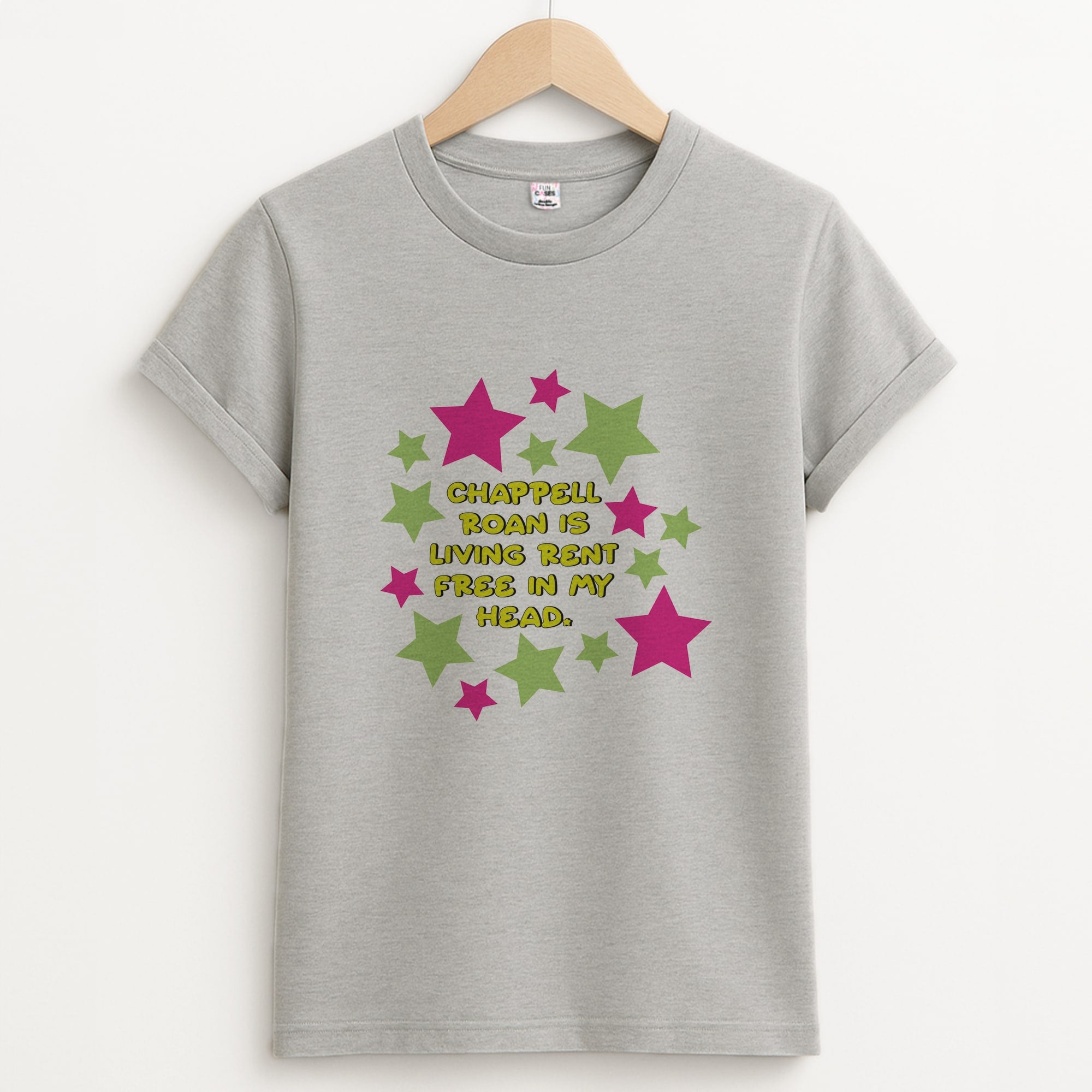 Chappell Rent Free In My Head Unisex Grey T-Shirt