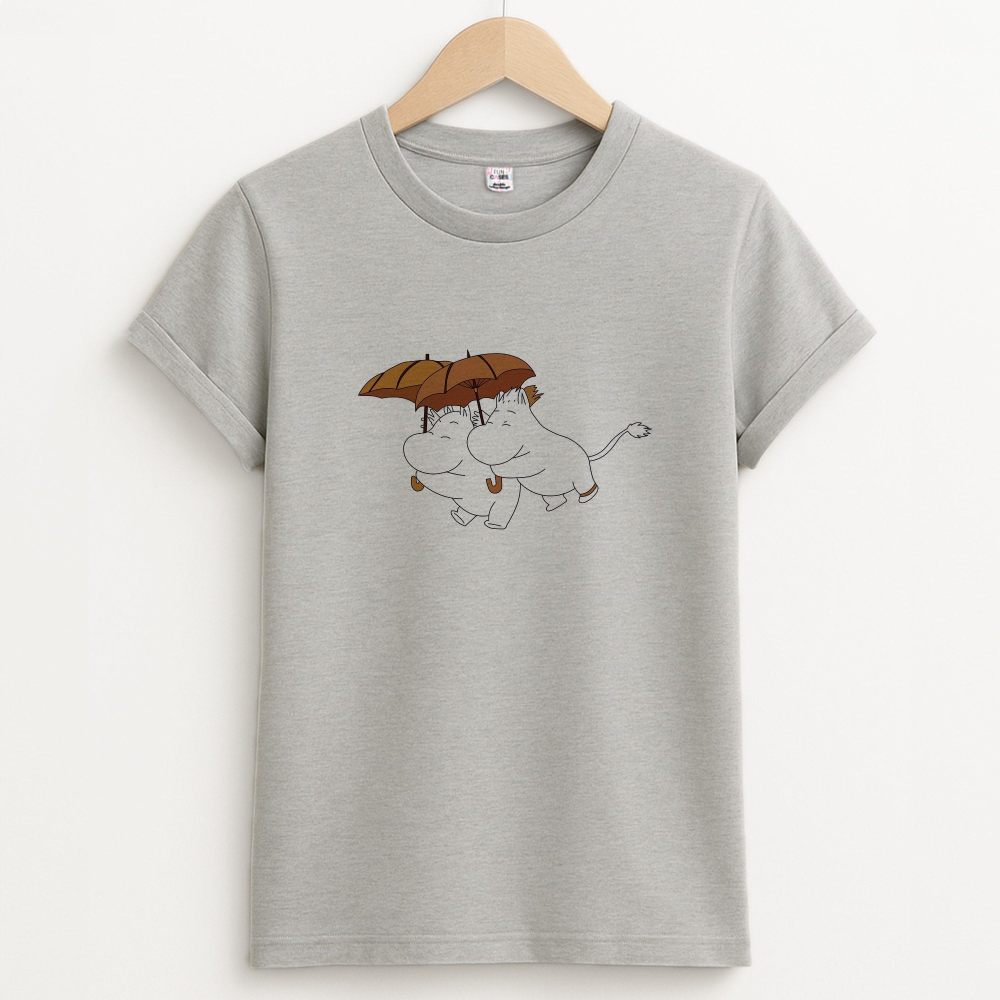 Moom Umbrellas Unisex Grey T-Shirt