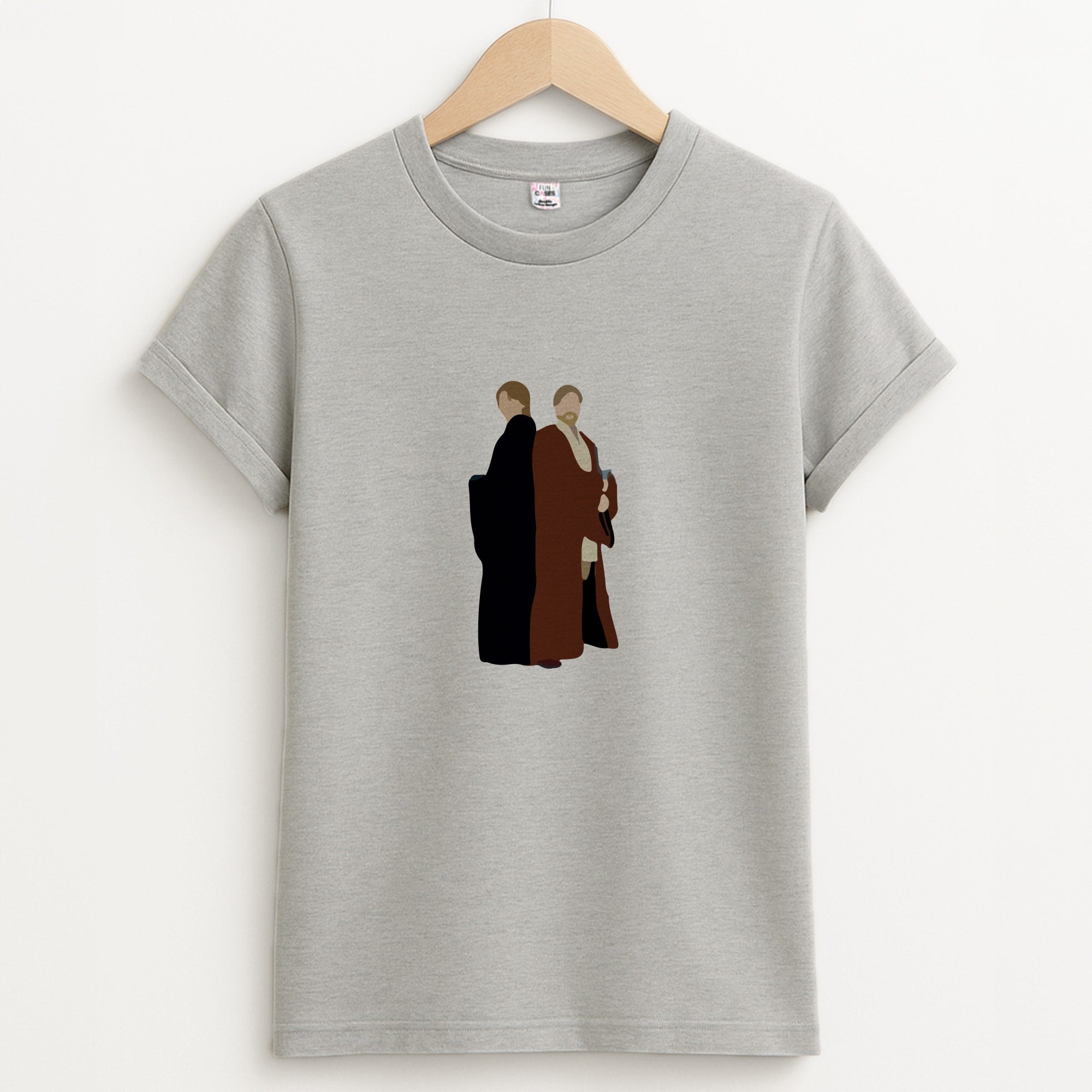 Skywalker and Kenobi Unisex Grey T-Shirt
