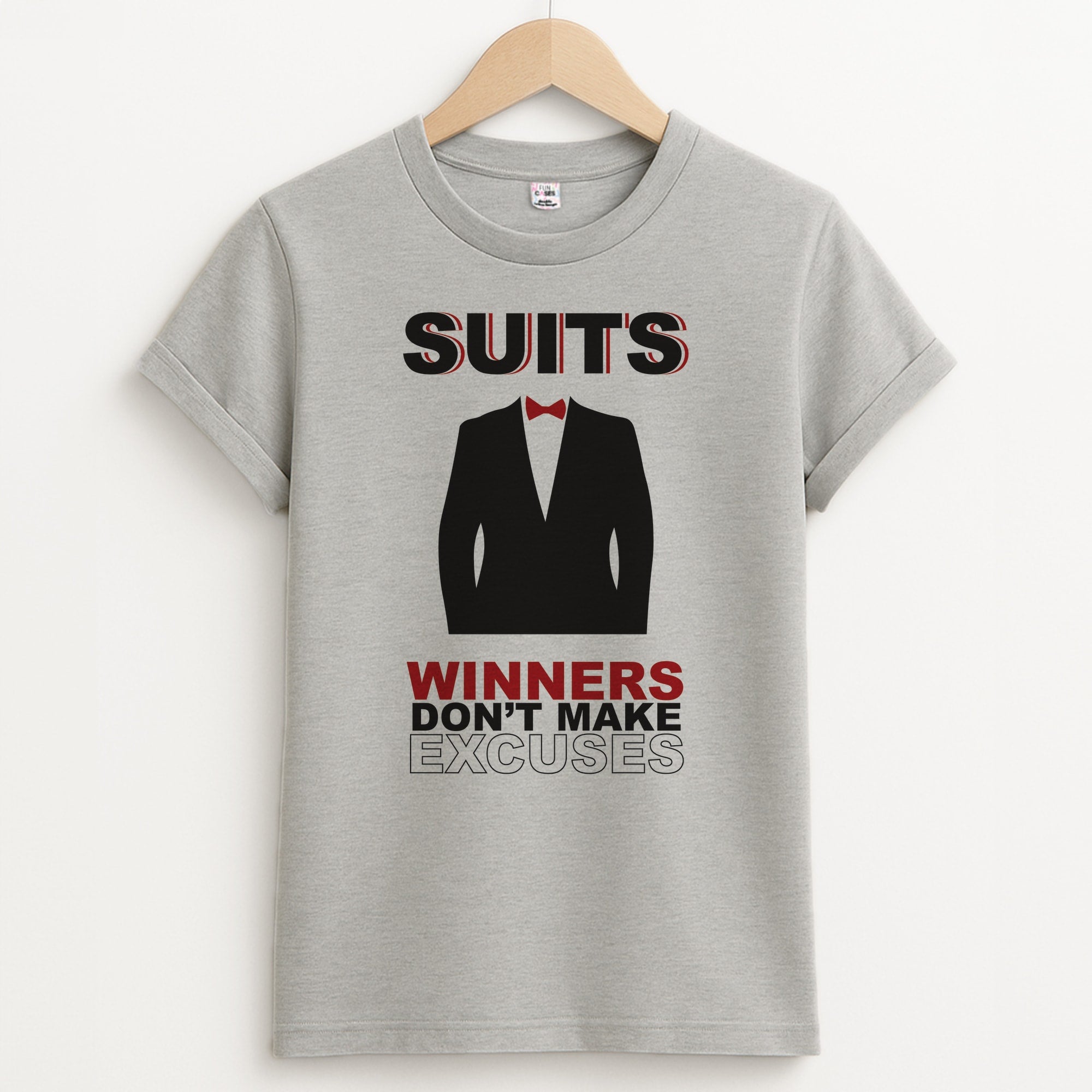 Winners Don't Make Excuses Unisex Grey T-Shirt