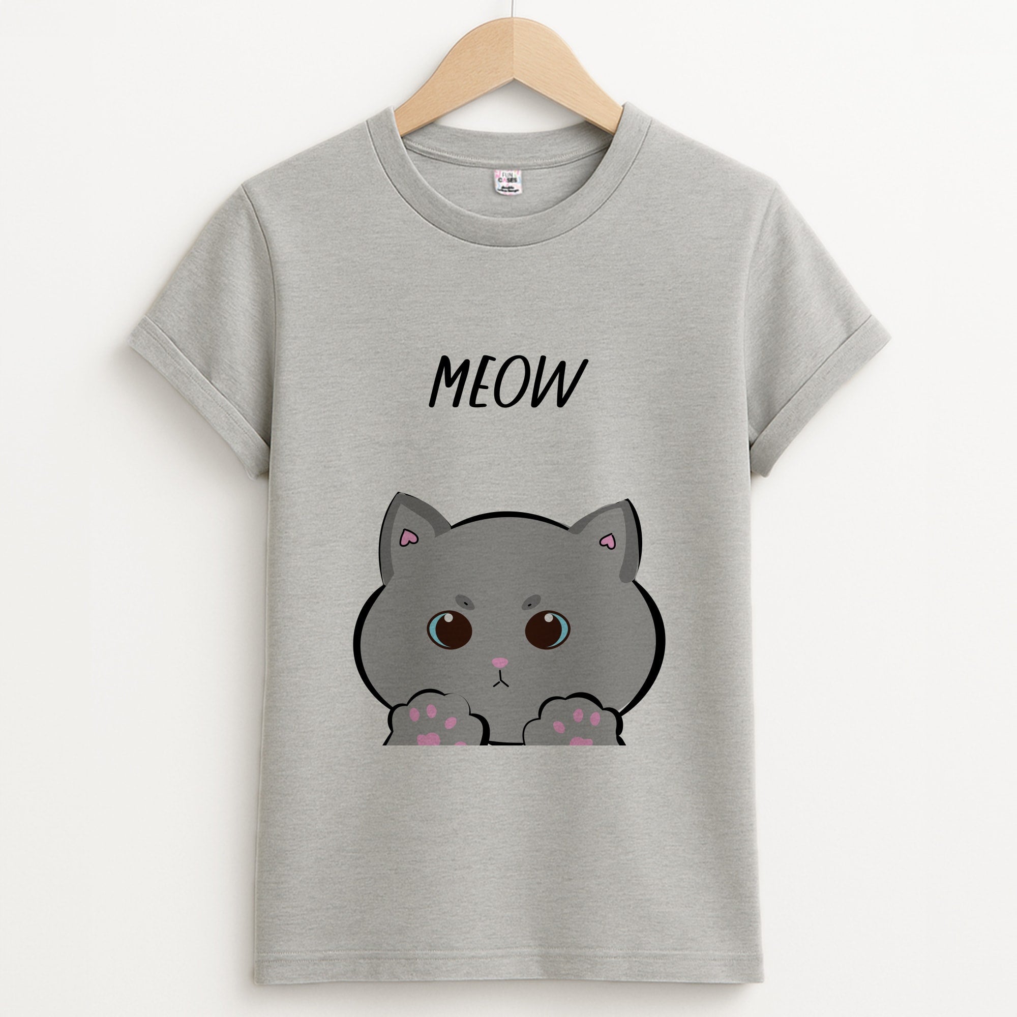 Grey Kitty - Cats Unisex Grey T-Shirt