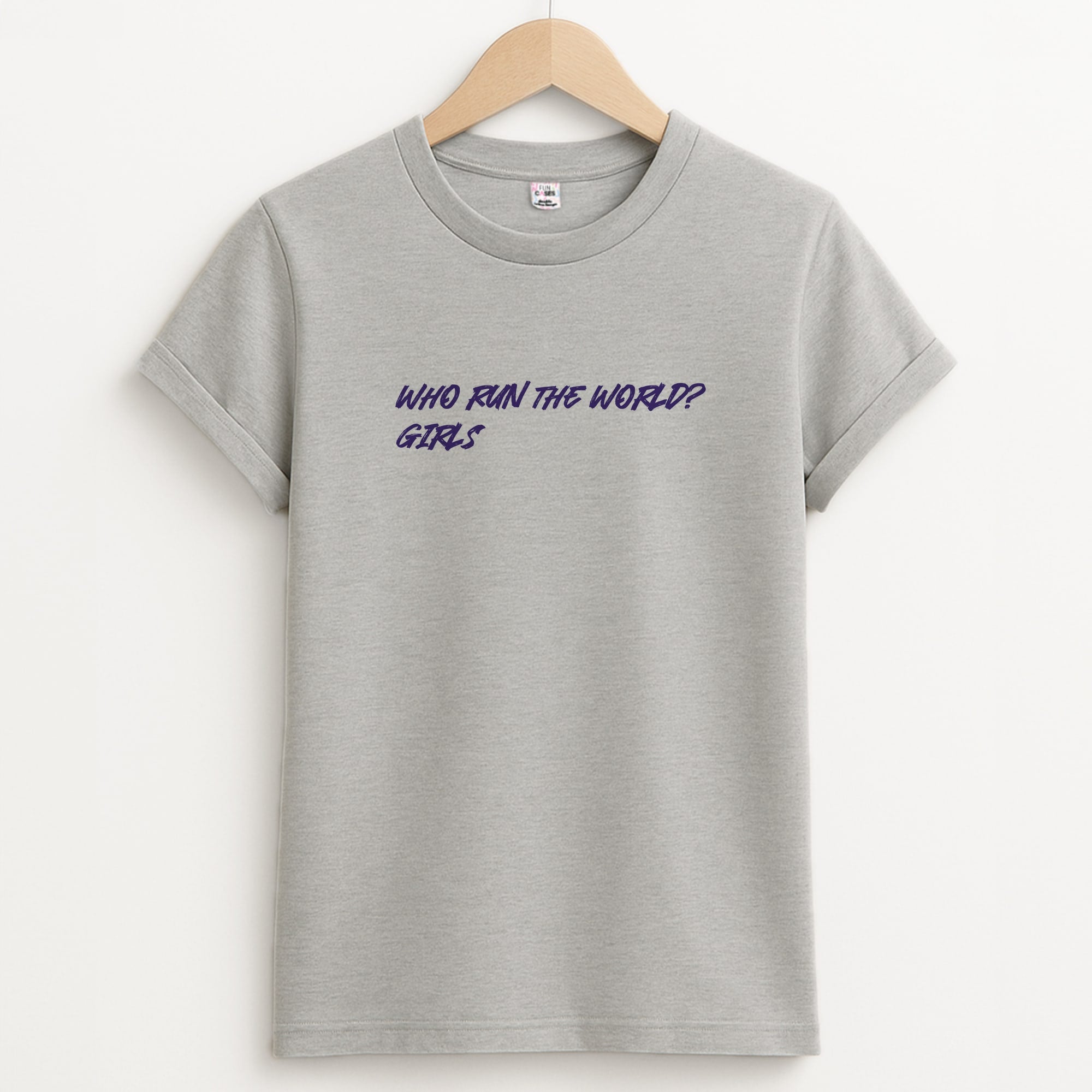 Who Run The World - Queen B Unisex Grey T-Shirt