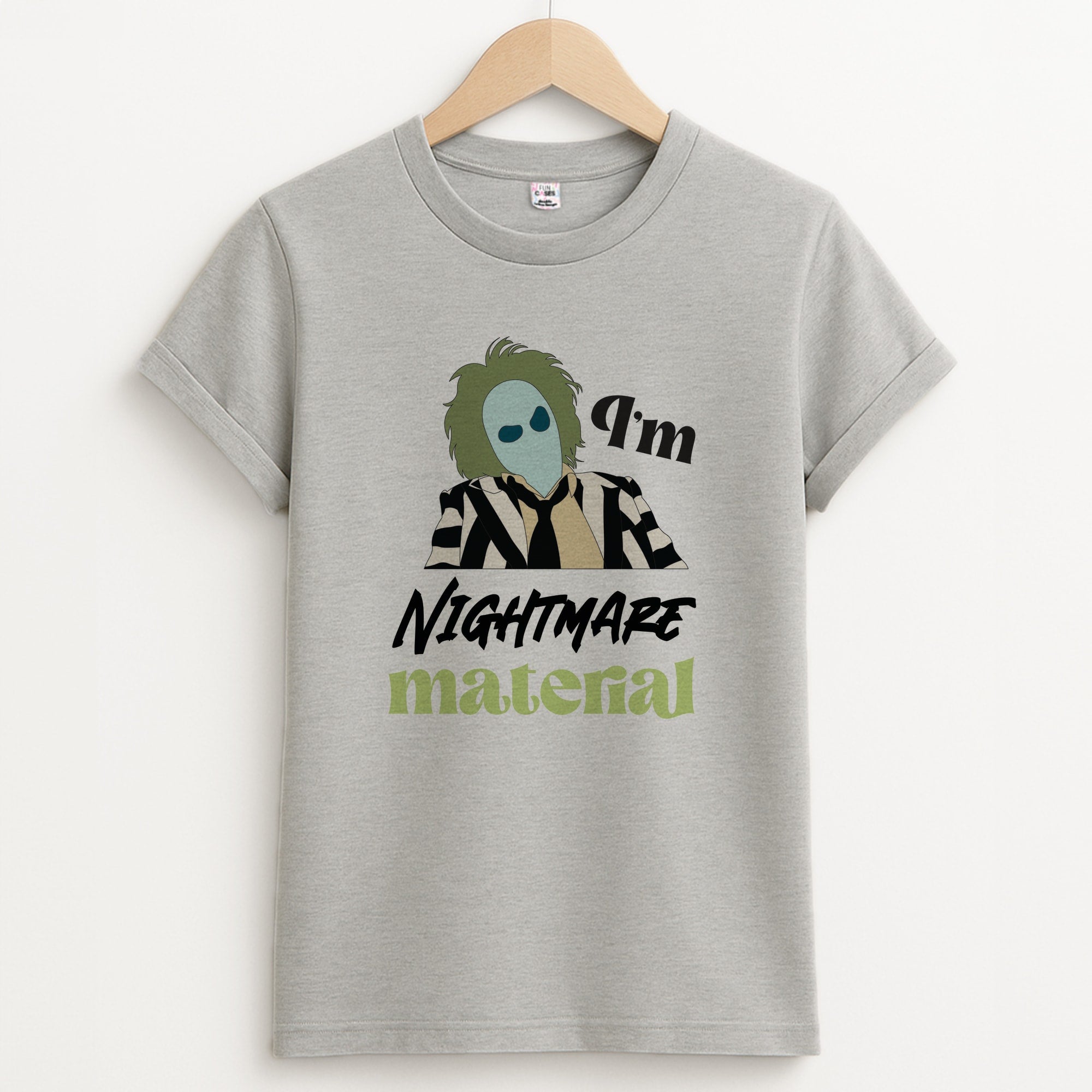 I'm Nightmare Material Unisex Grey T-Shirt