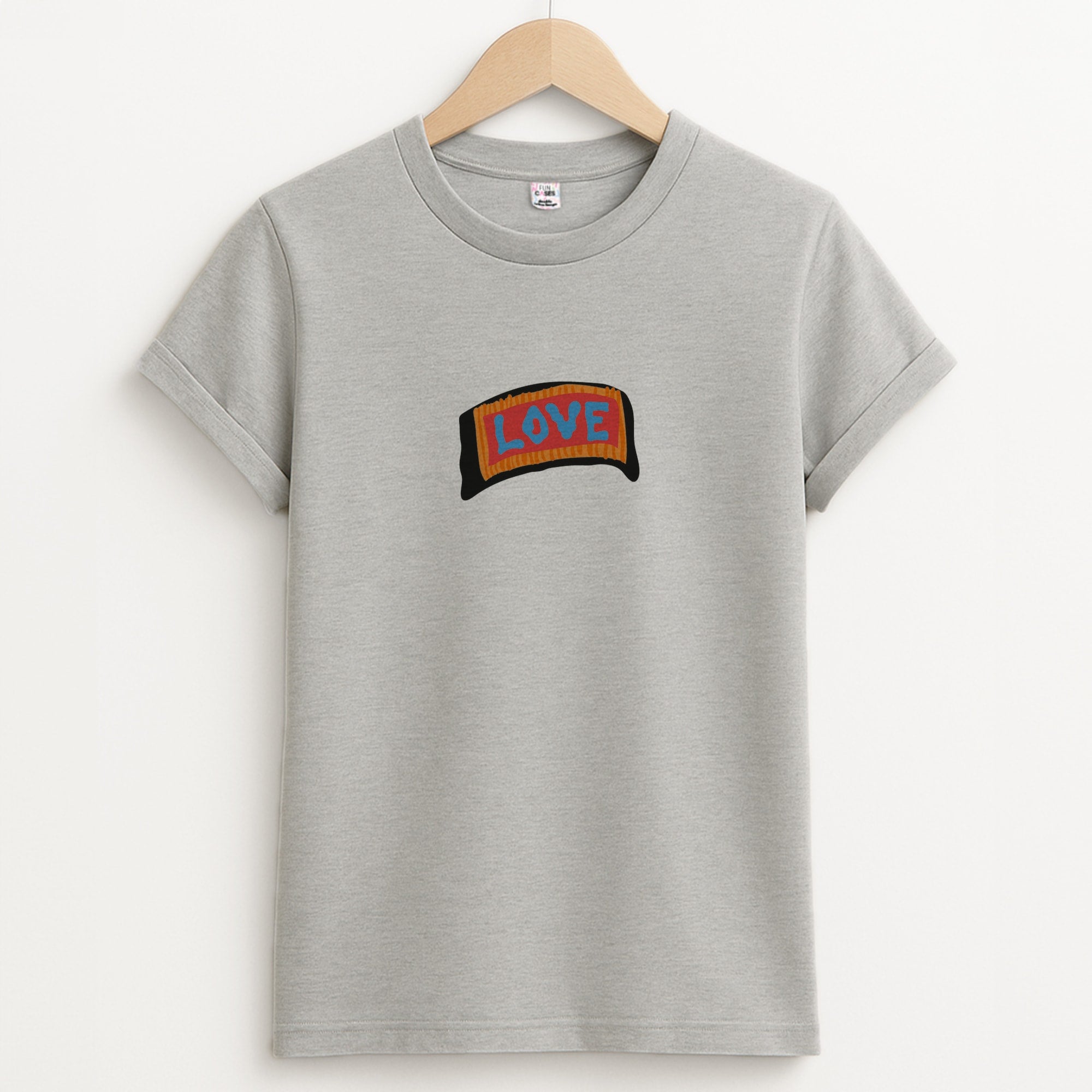 Orange Love - Lil Peep Unisex Grey T-Shirt