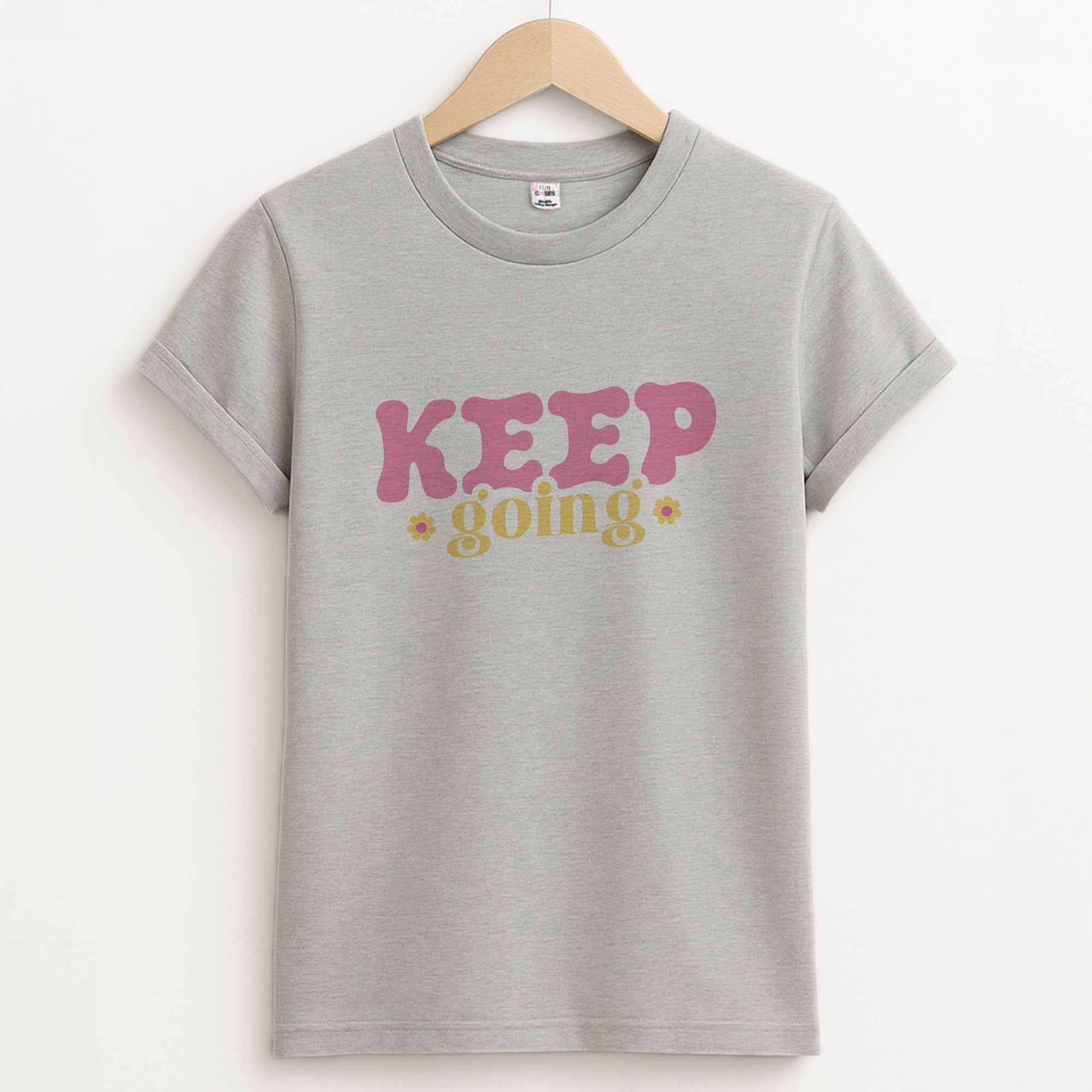 Keep Going Unisex Grey T-Shirt