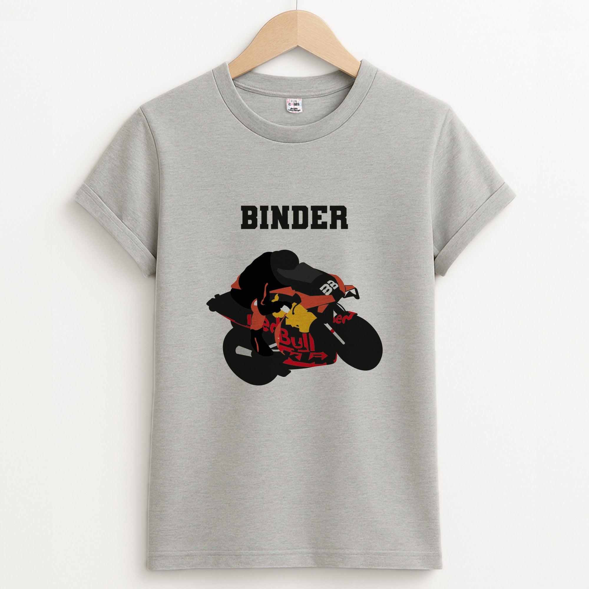 Binder - Motorbike Unisex Grey T-Shirt