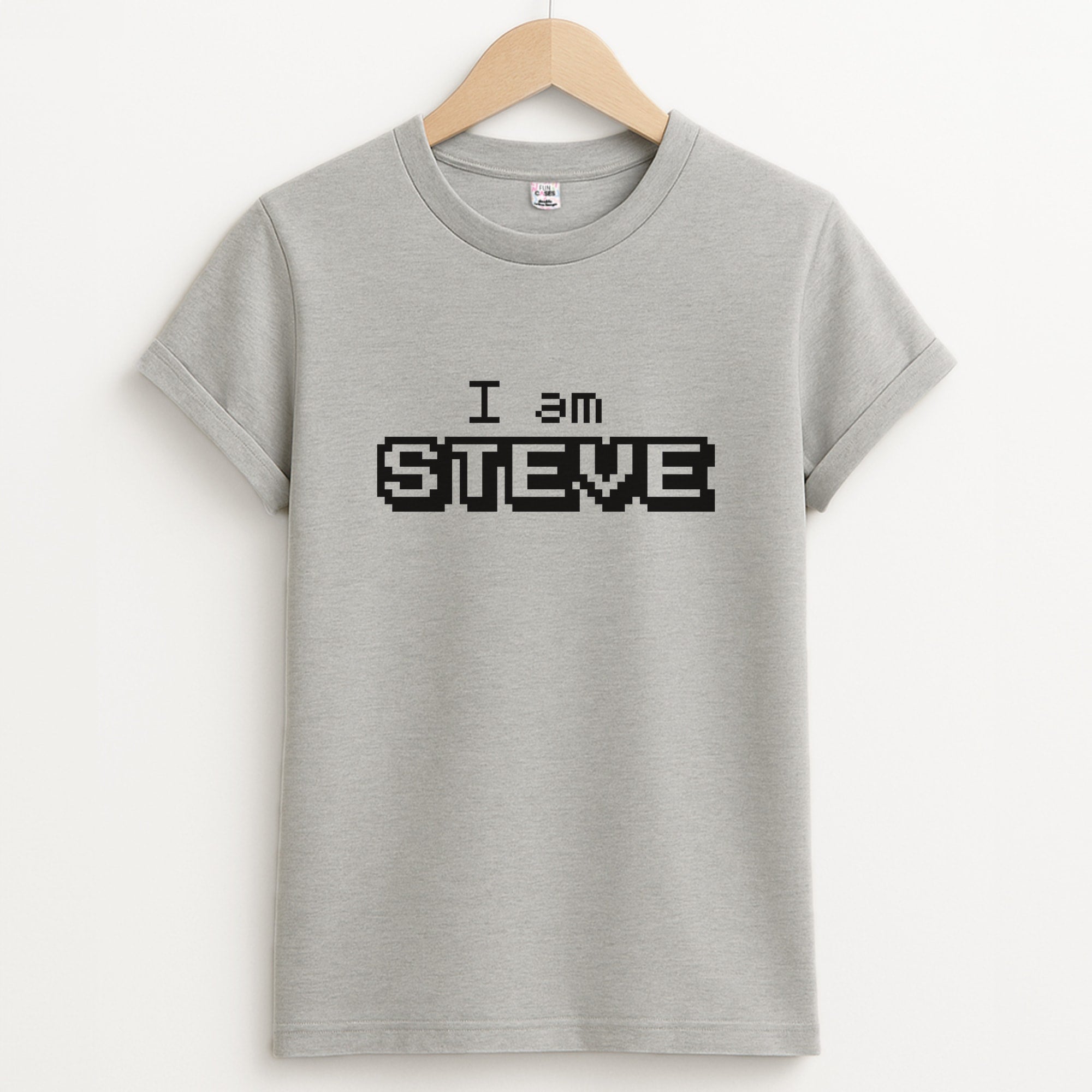 I Am Steve Unisex Grey T-Shirt