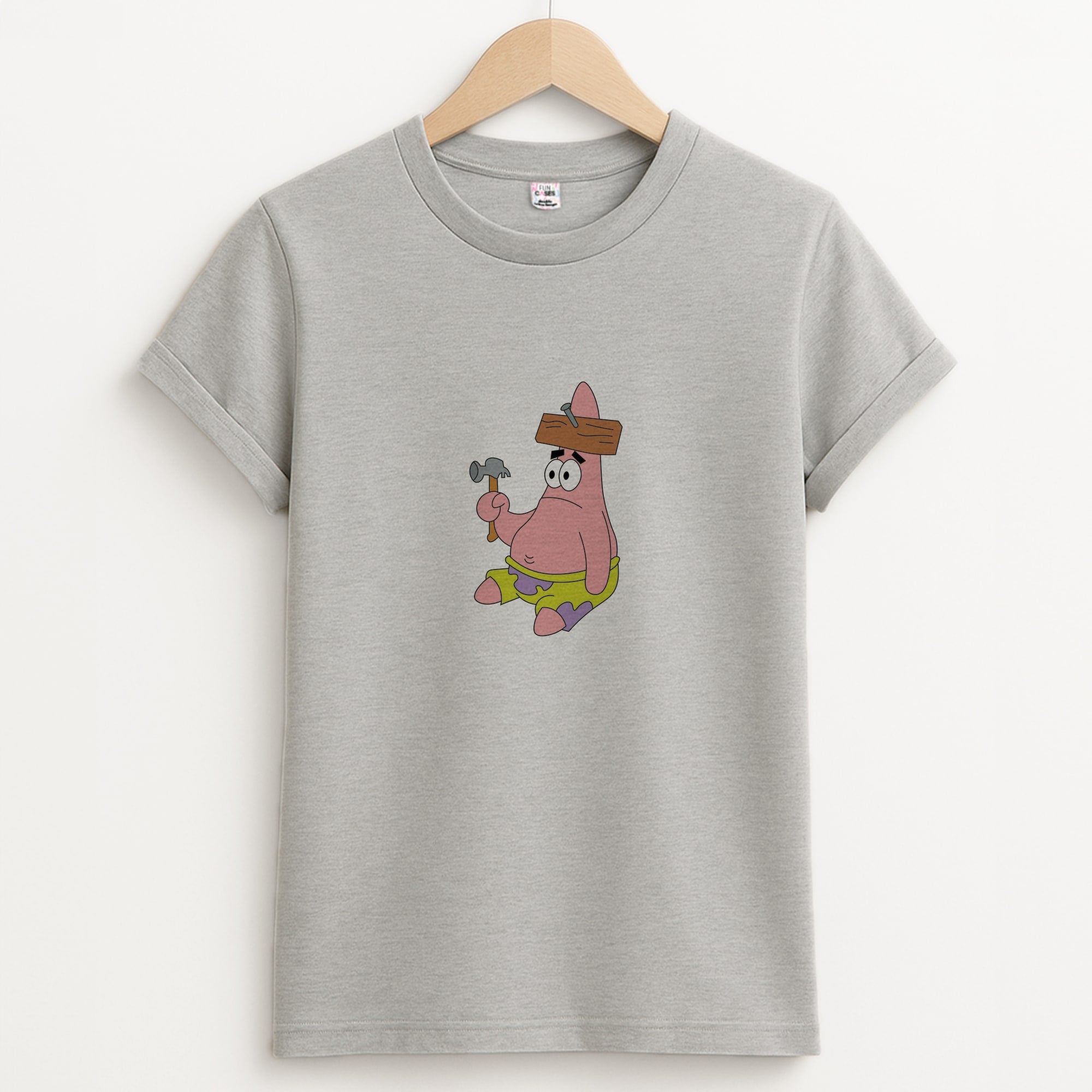 Nail Patrick Unisex Grey T-Shirt