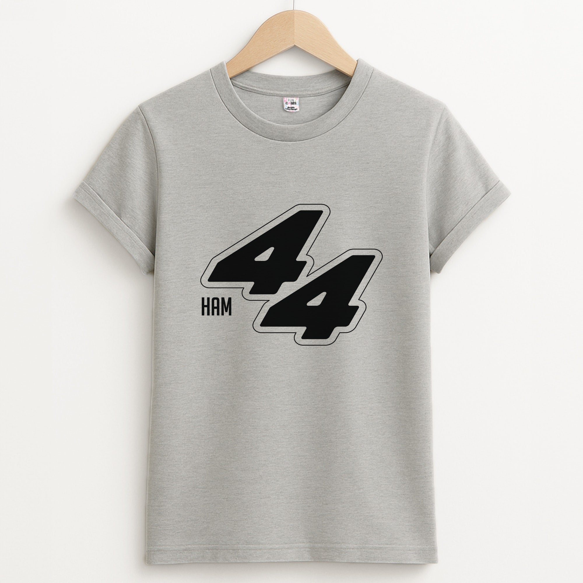 Dark Red Retro 44 Unisex Grey T-Shirt