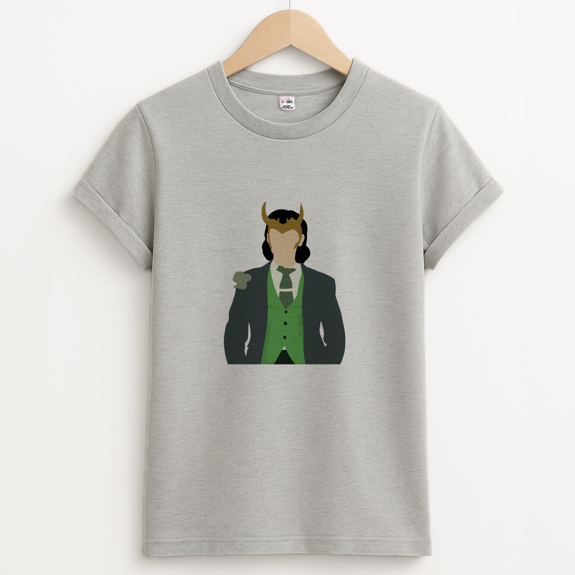 With Horns Unisex Grey T-Shirt