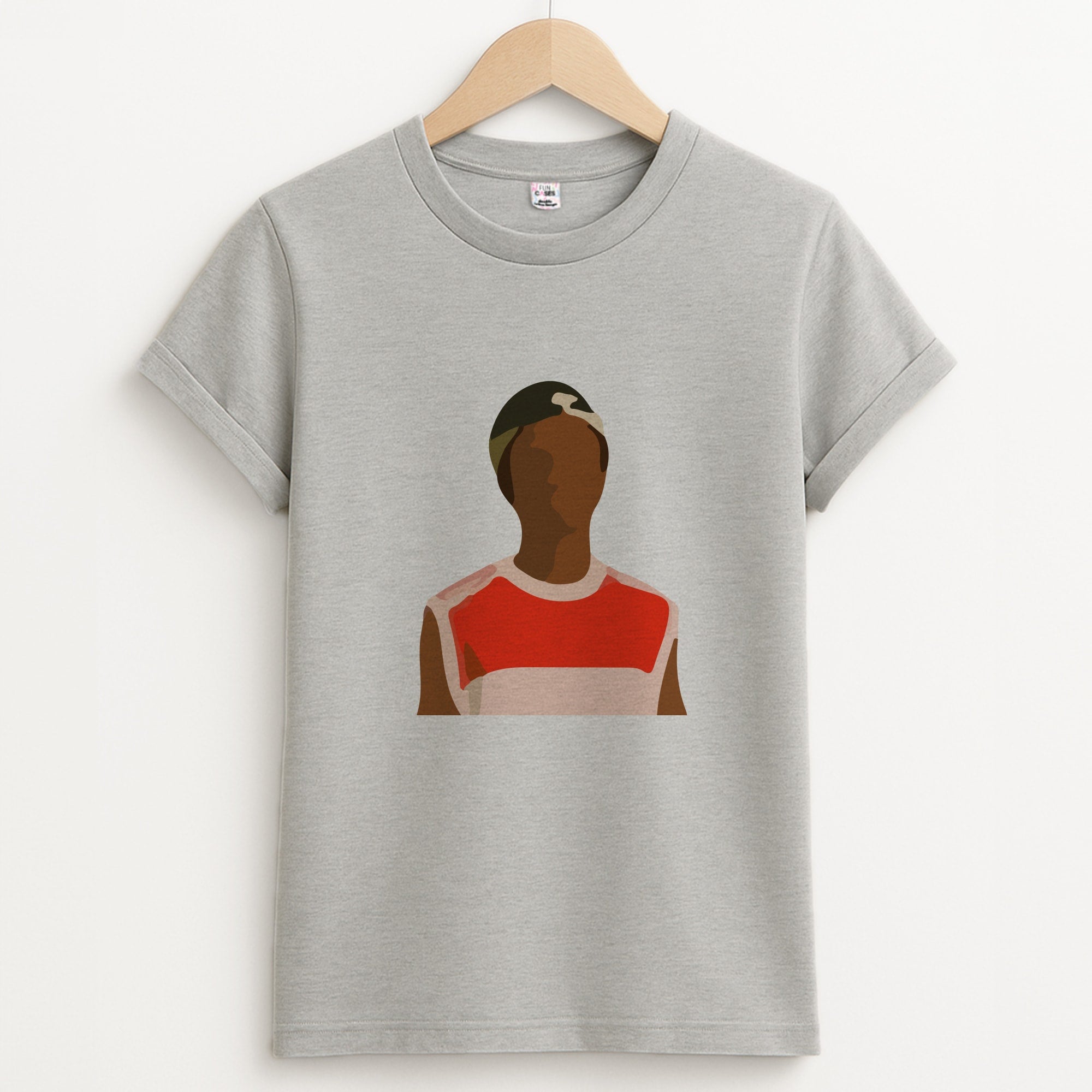 Faceless Lucas - Stranger Things Unisex Grey T-Shirt