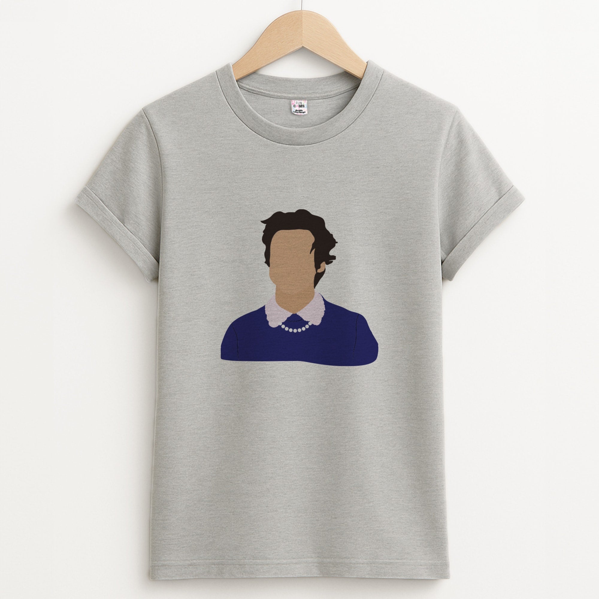 Harry Cartoon Unisex Grey T-Shirt