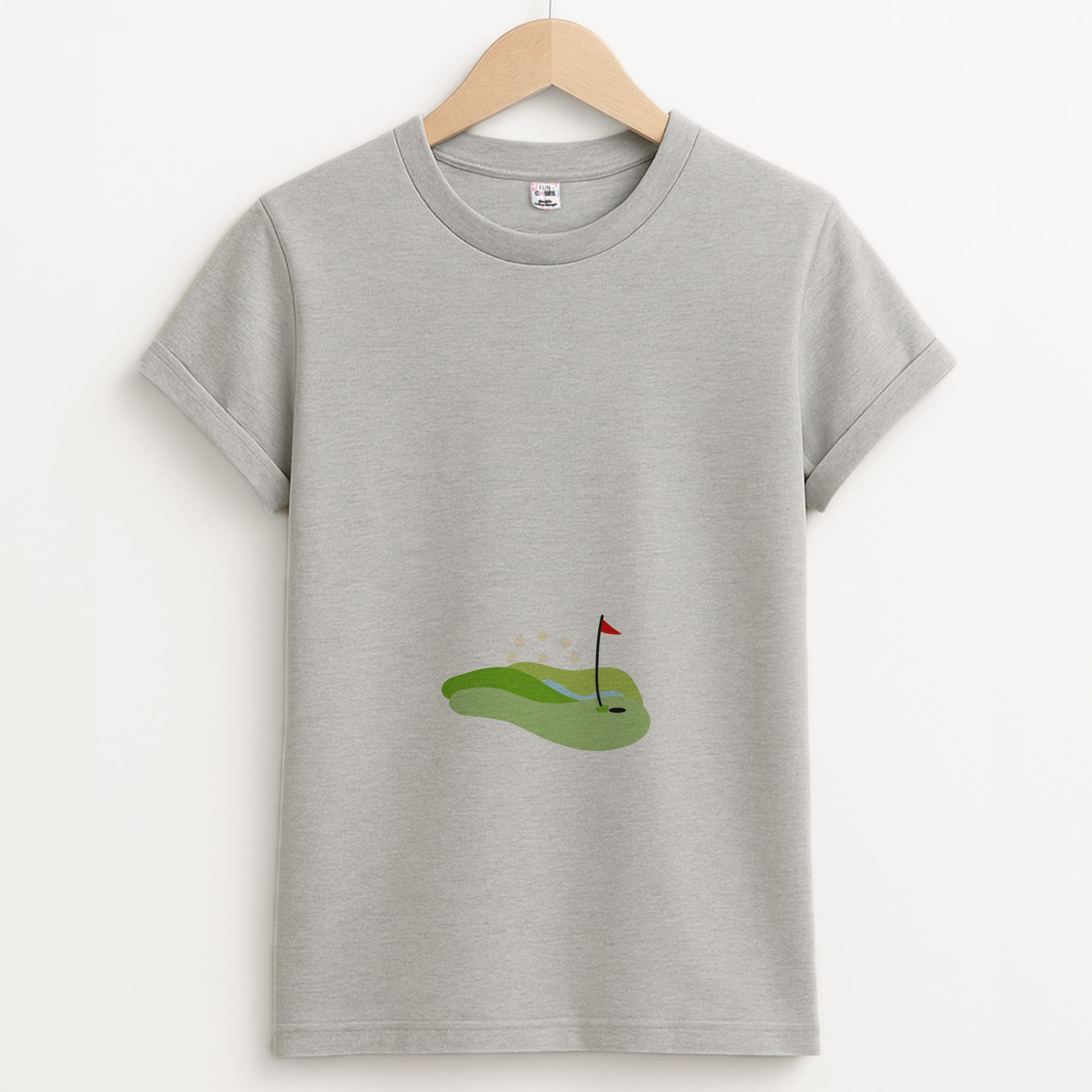 Golf course Unisex Grey T-Shirt