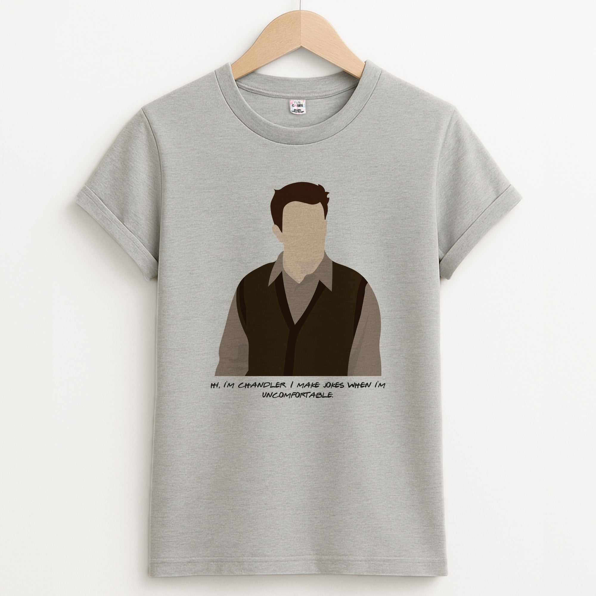 Hi, I'm Chandler Unisex Grey T-Shirt