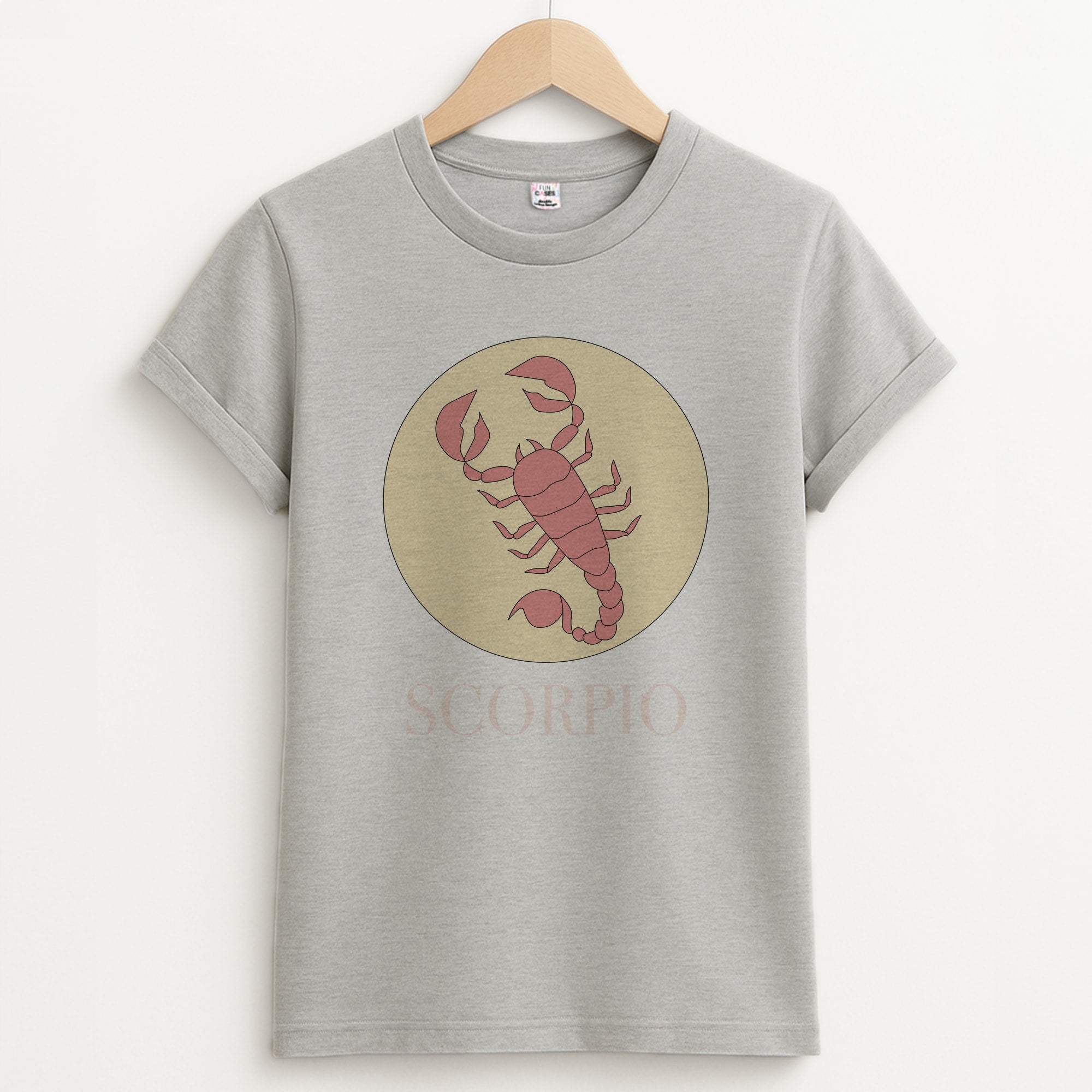 Scorpio - Tarot Cards Unisex Grey T-Shirt