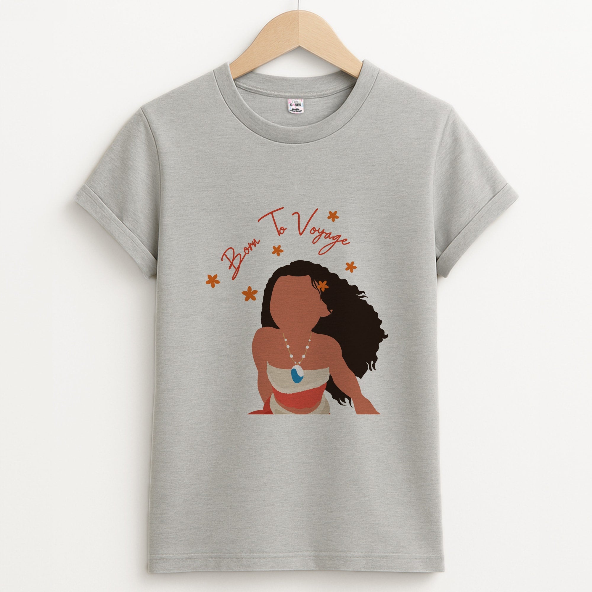 Born To Voyage Unisex Grey T-Shirt