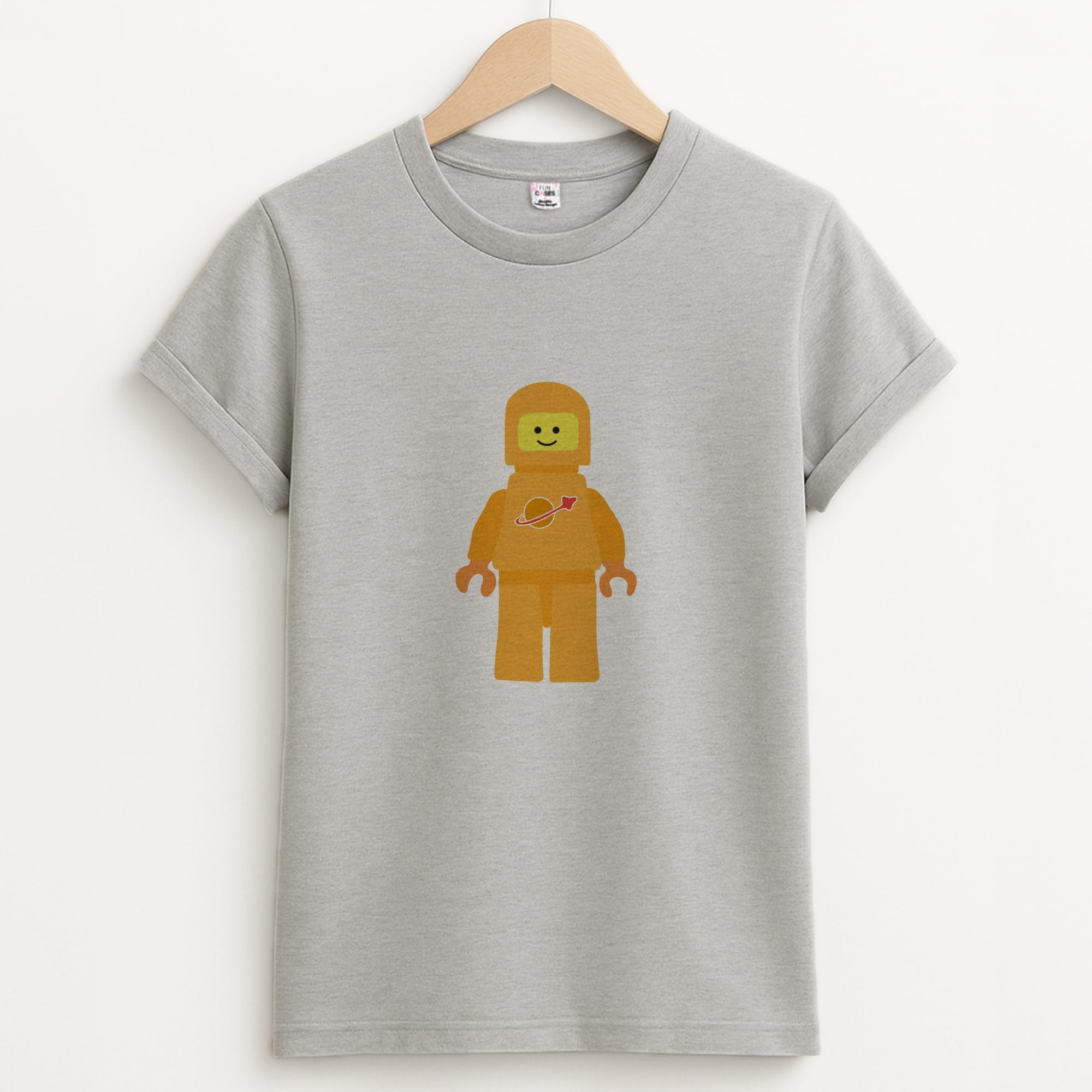Astronaut - Bricks Unisex Grey T-Shirt