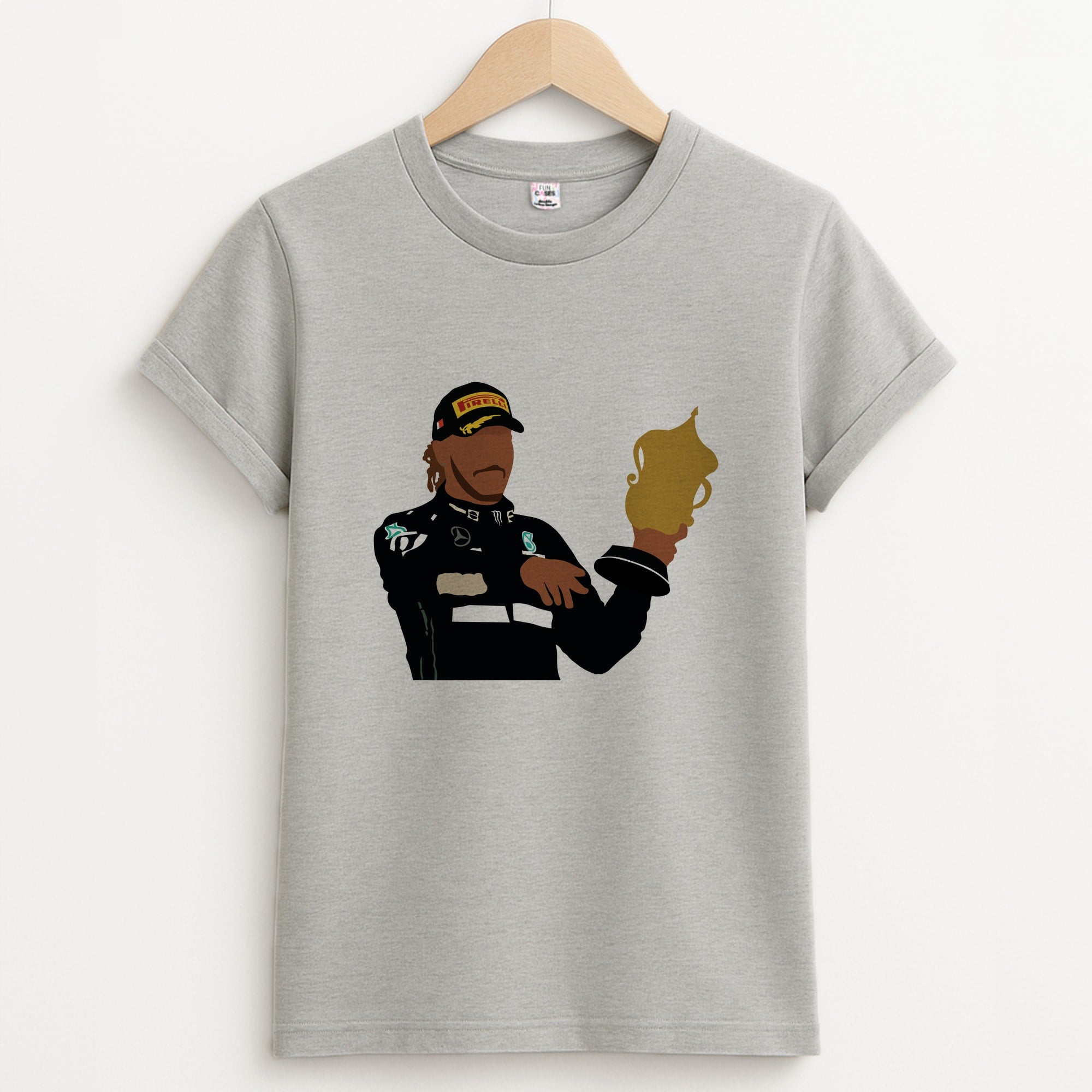 Hamilton - F1 Unisex Grey T-Shirt