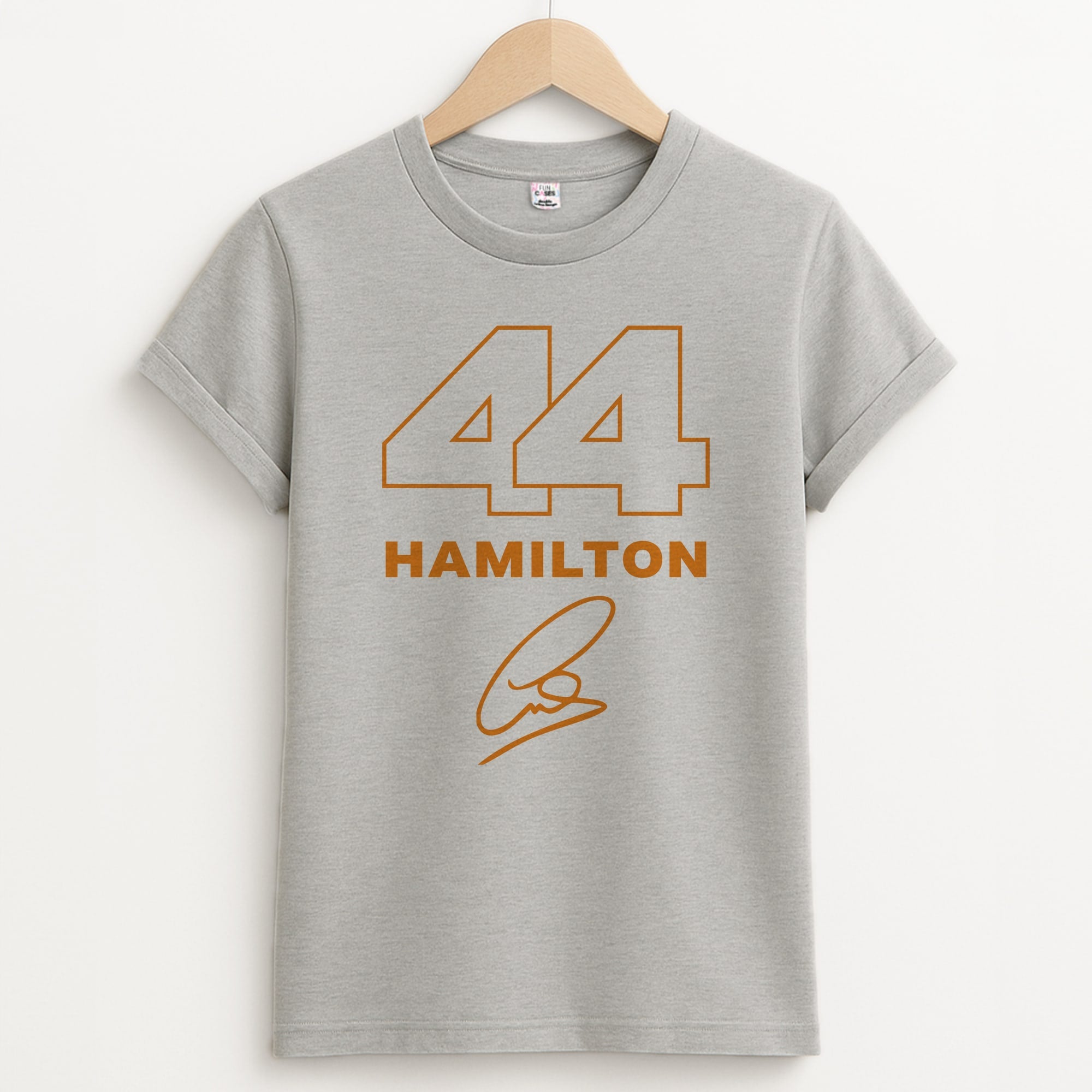 Stripes 44 Hamilton Unisex Grey T-Shirt